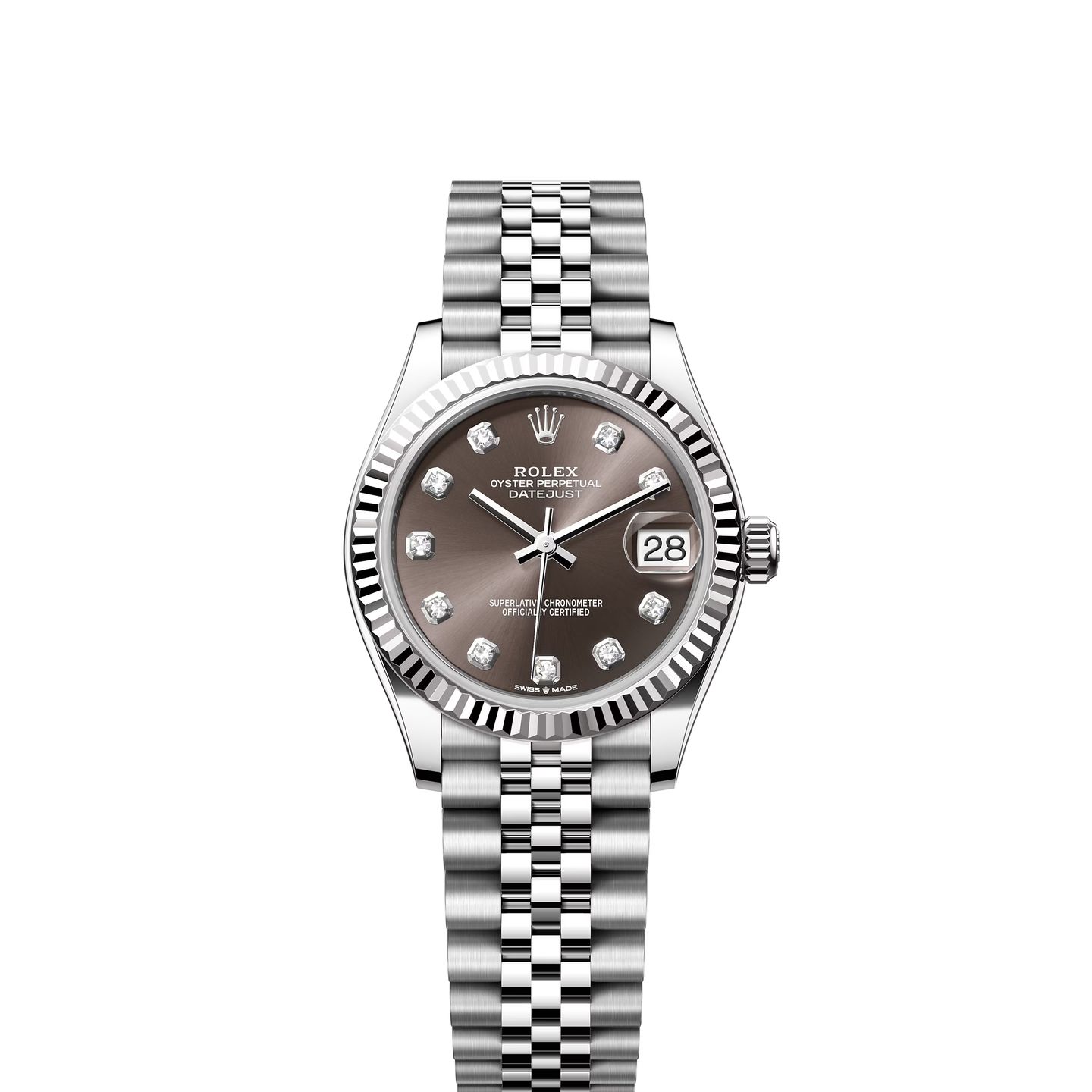 Rolex Datejust 31 278274 (2024) - Grijs wijzerplaat 31mm Staal (1/8)