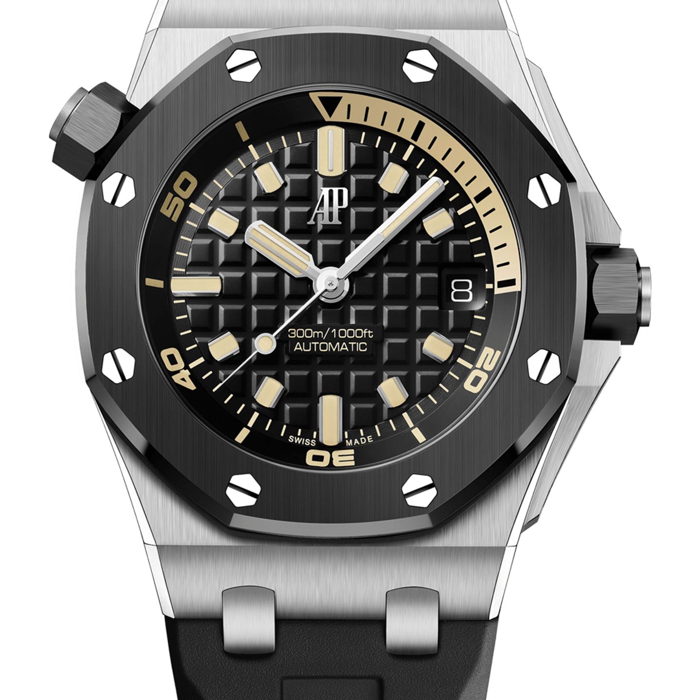Audemars Piguet Royal Oak Offshore Diver 15720CN.OO.A002CA.01 (2025) - Black dial 42 mm White Gold case (1/1)