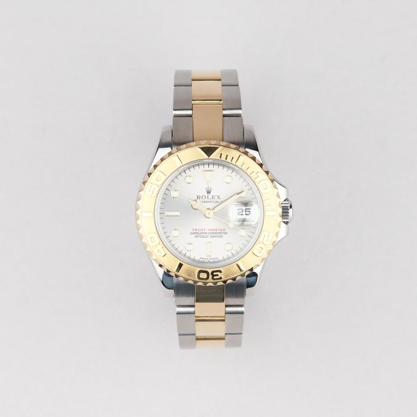 Rolex Yacht-Master 169623 (2002) - Silver dial 29 mm Gold/Steel case (1/8)