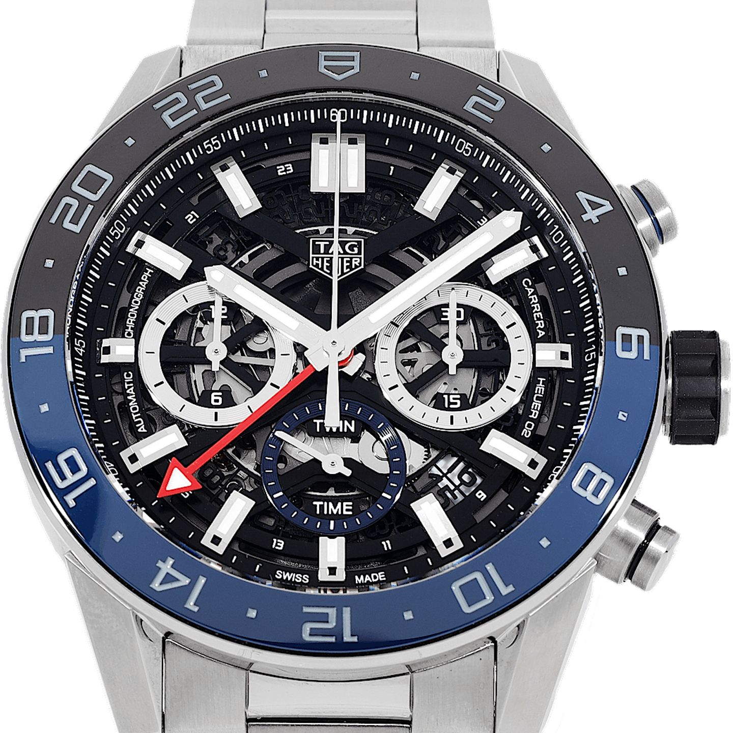 TAG Heuer Carrera CBG2A1Z.BA0658 (2019) - Black dial 45 mm Steel case (1/5)