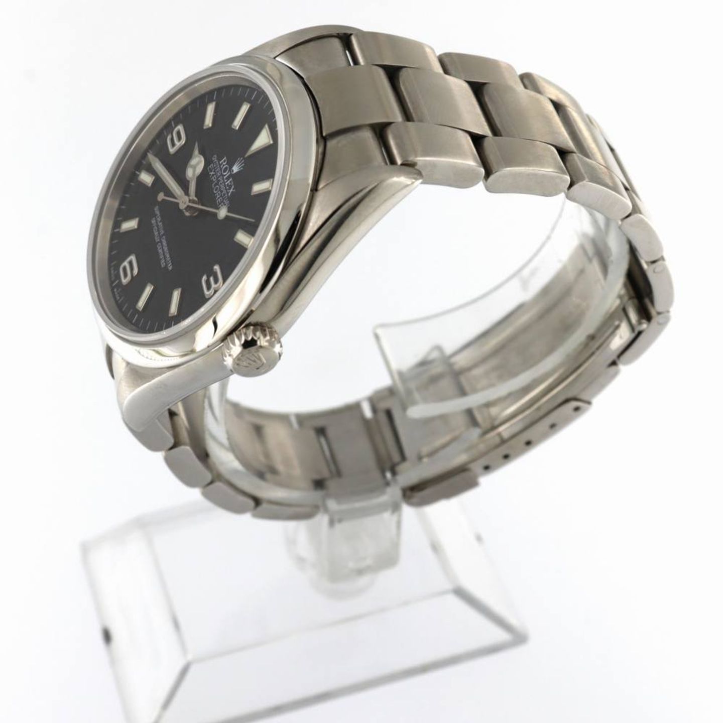 Rolex Explorer 114270 (2006) - Zwart wijzerplaat 36mm Staal (2/6)