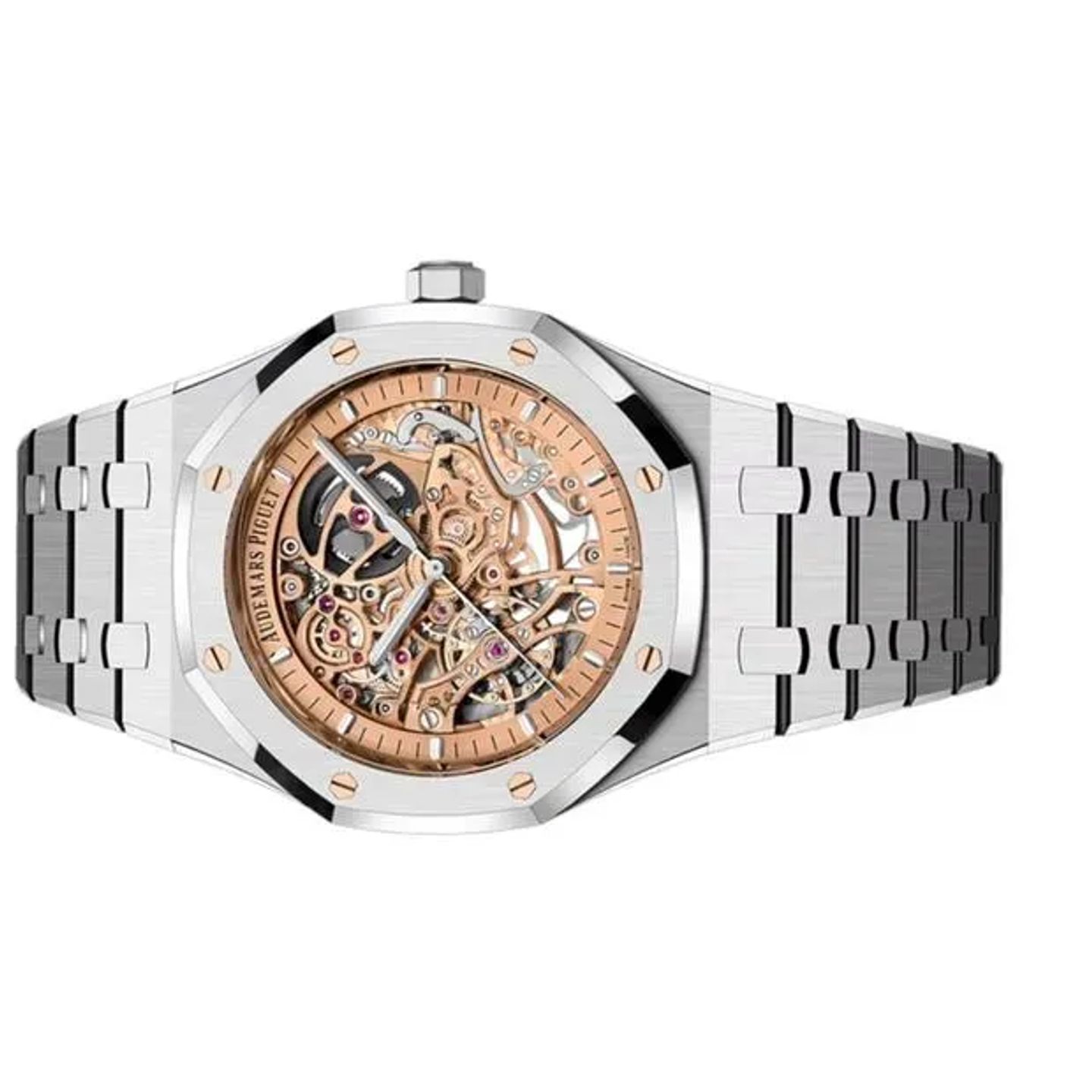 Audemars Piguet Royal Oak Double Balance Wheel Openworked 15407ST.OO.1220ST.02 (2025) - Transparent dial 41 mm Steel case (4/6)