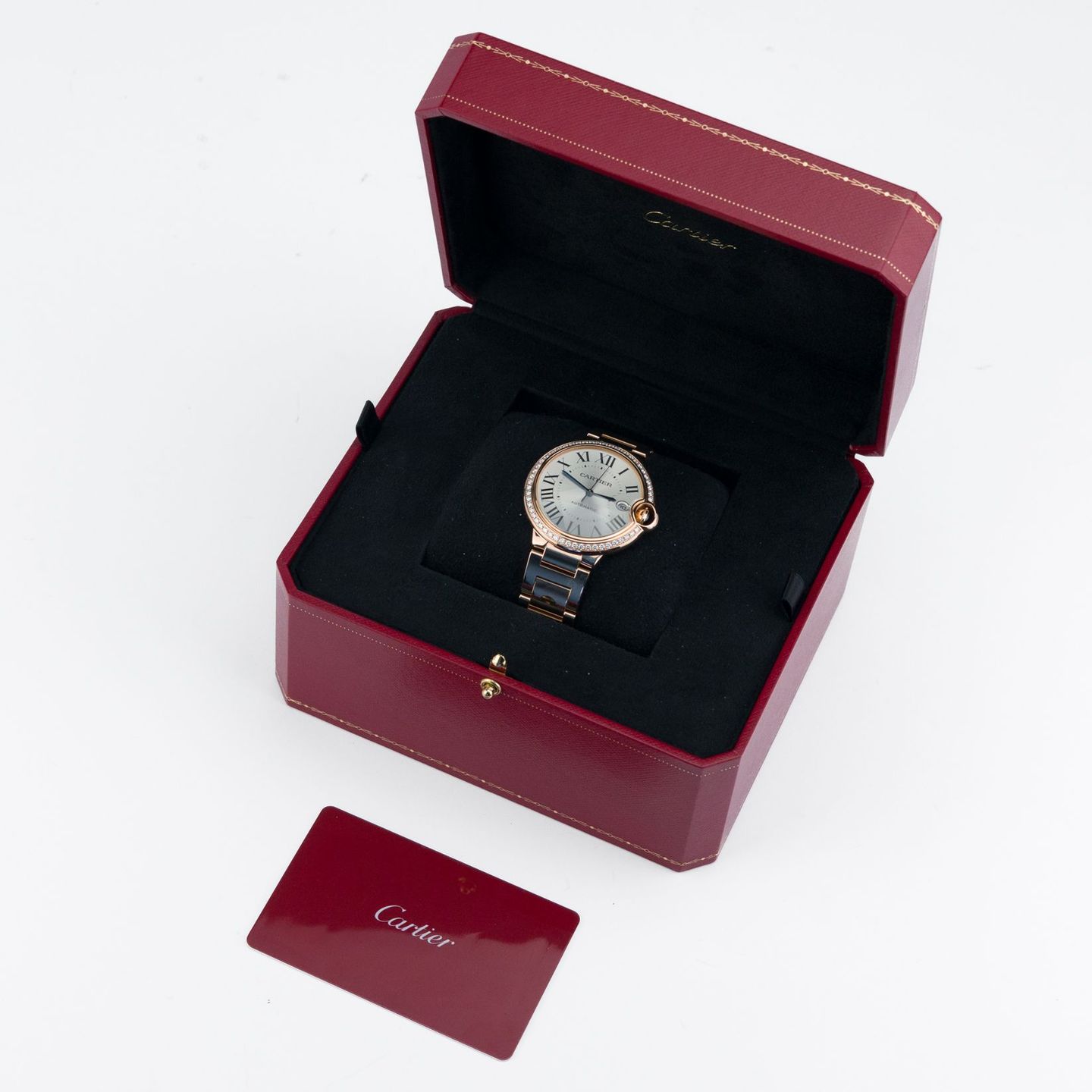 Cartier Ballon Bleu WJBB0057 (2022) - Zilver wijzerplaat 40mm Roségoud (2/8)