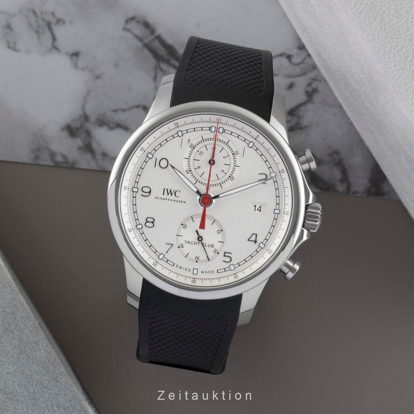 IWC Portuguese Yacht Club Chronograph IW390502 (2018) - Zilver wijzerplaat 44mm Staal (3/8)