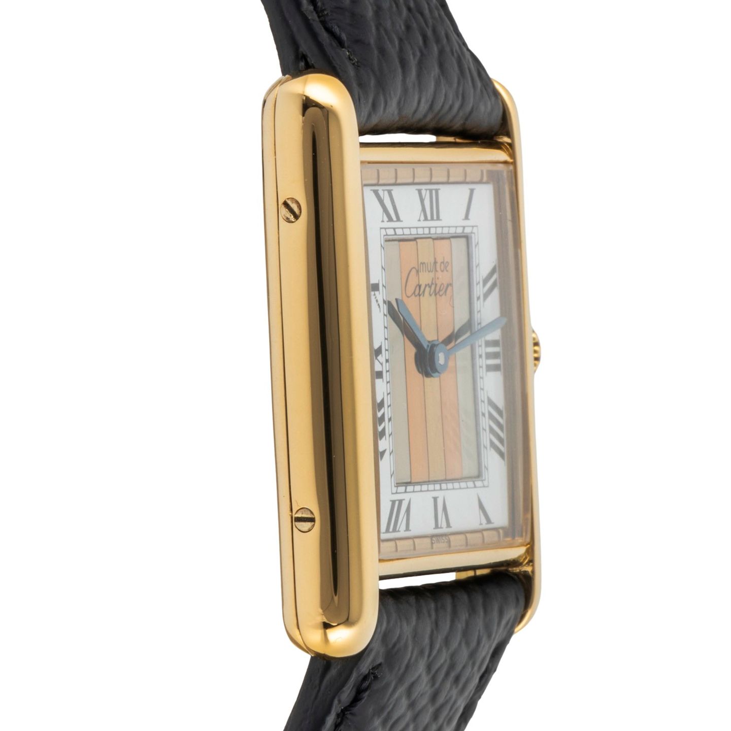 Cartier Tank Vermeil 590005 (1990) - Multi-colour dial 23 mm Silver case (7/8)