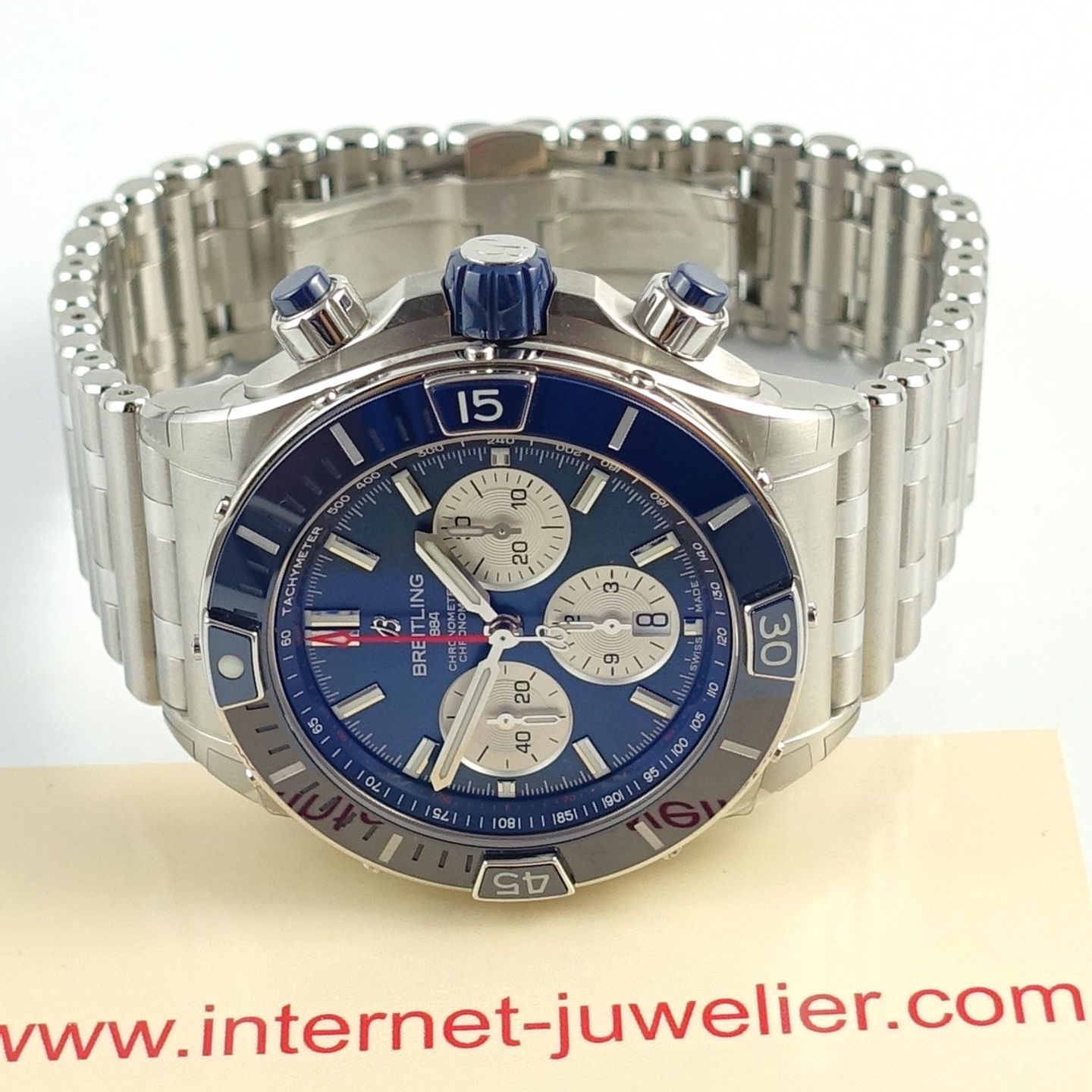 Breitling Chronomat AB0136161C1A1 (2024) - Blauw wijzerplaat 44mm Staal (4/8)