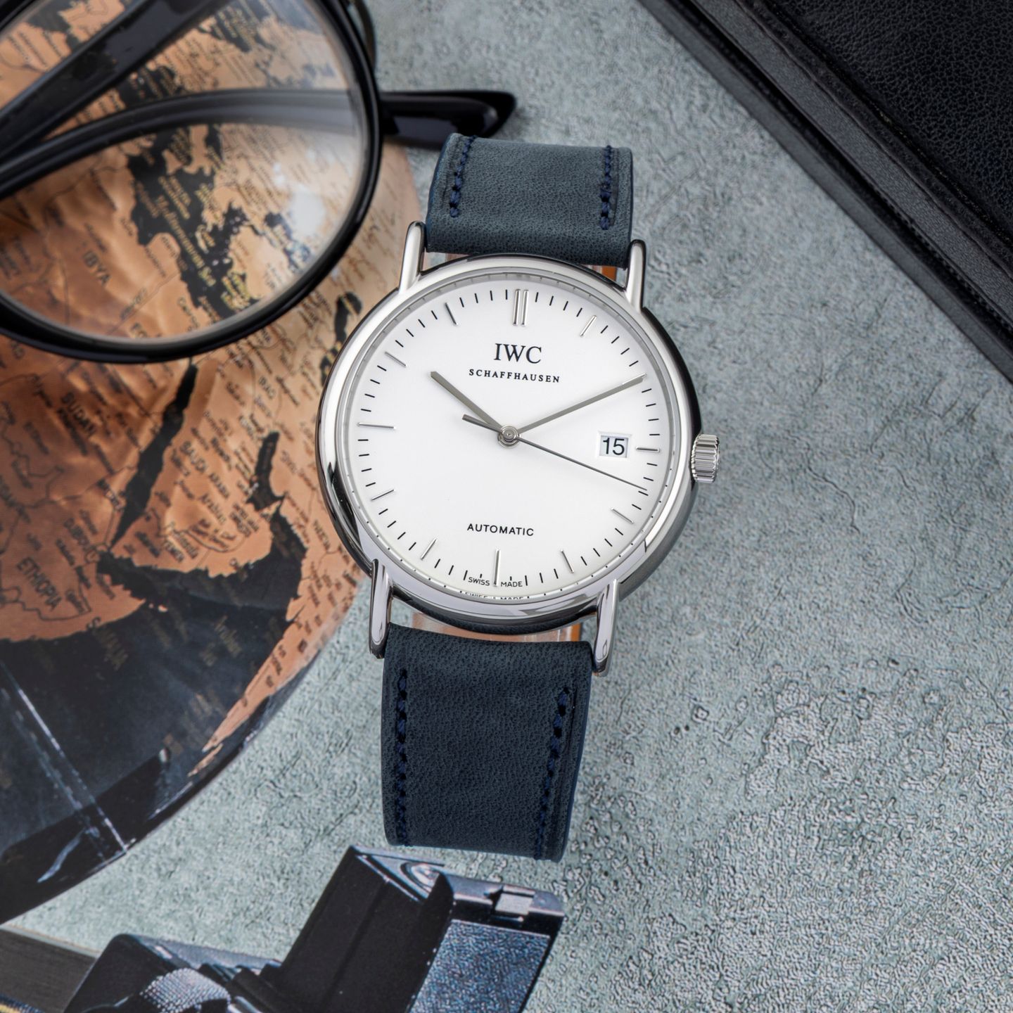 IWC Portofino Automatic IW353312 (Onbekend (willekeurig serienummer)) - Wit wijzerplaat 38mm Staal (1/8)