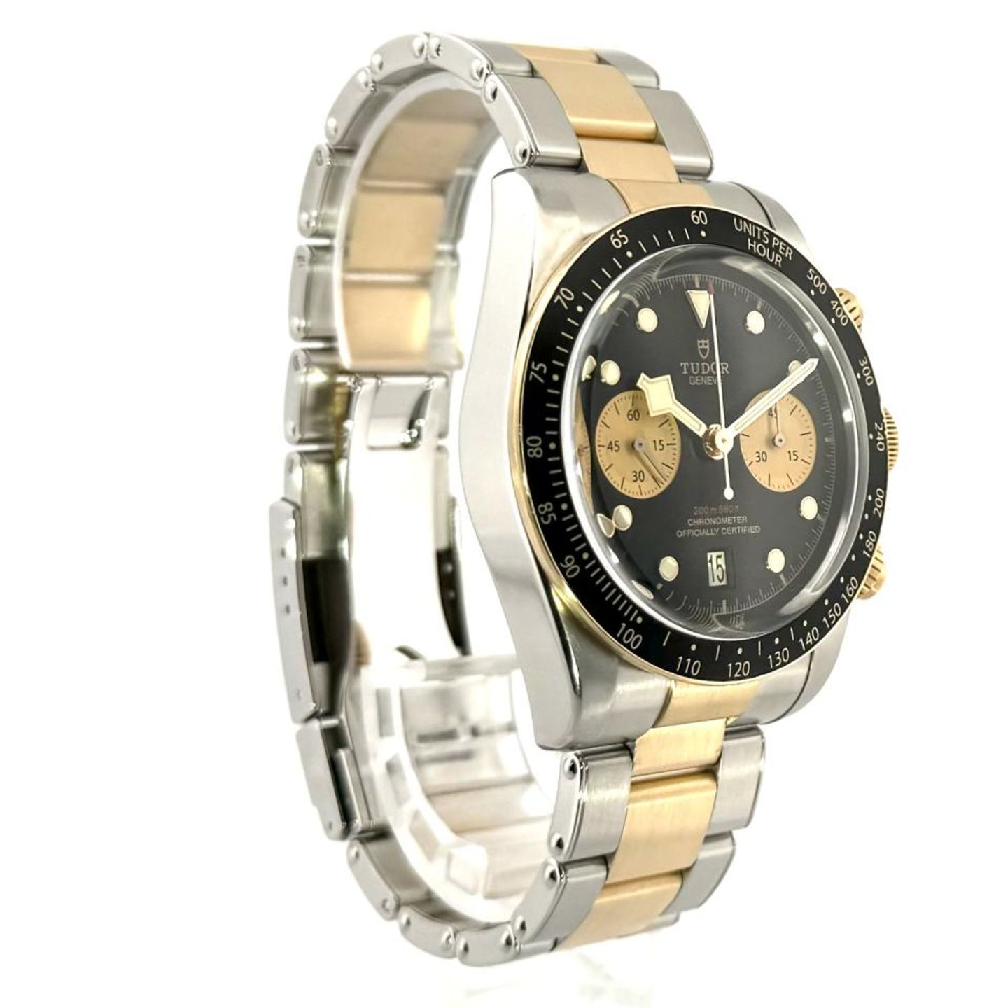 Tudor Black Bay Chrono 79363N (2020) - Black dial 41 mm Gold/Steel case (4/8)