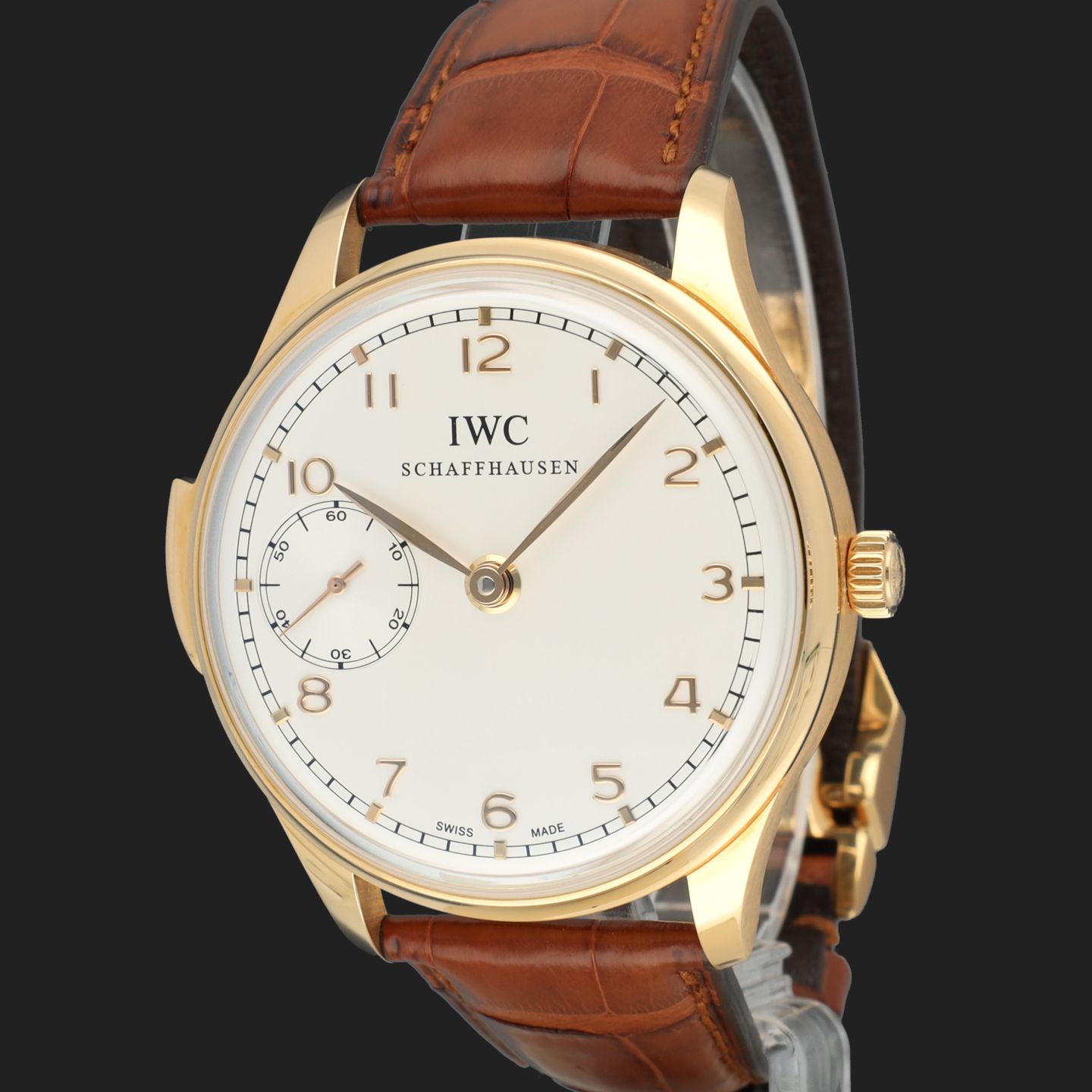 IWC Portuguese Minute Repeater IW524205 (Onbekend (willekeurig serienummer)) - Grijs wijzerplaat 43mm Witgoud (1/8)