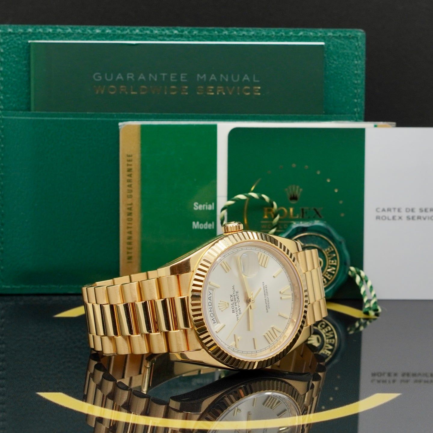 Rolex Day-Date 40 228238 (2019) - Silver dial 40 mm Yellow Gold case (5/7)