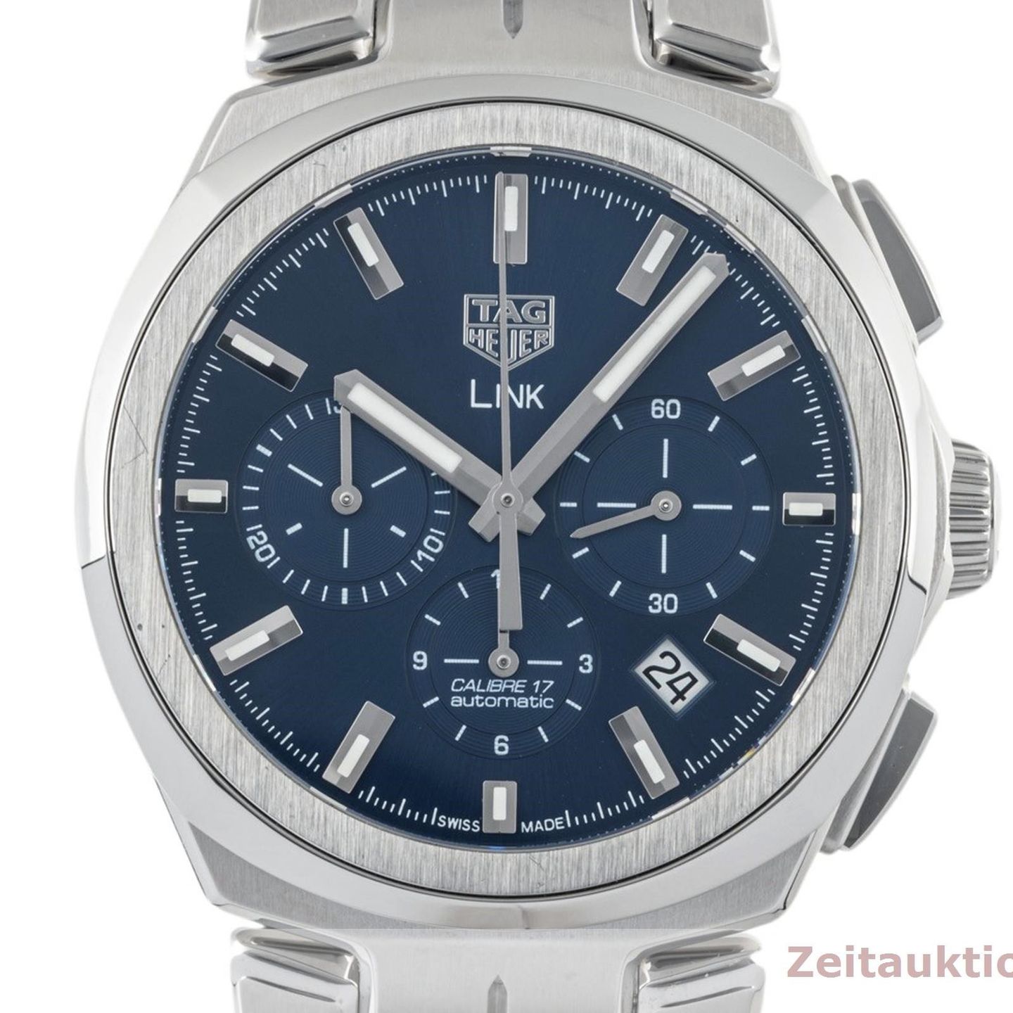 TAG Heuer Link CBC2112.BA0603 (Unknown (random serial)) - Blue dial 41 mm Steel case (8/8)