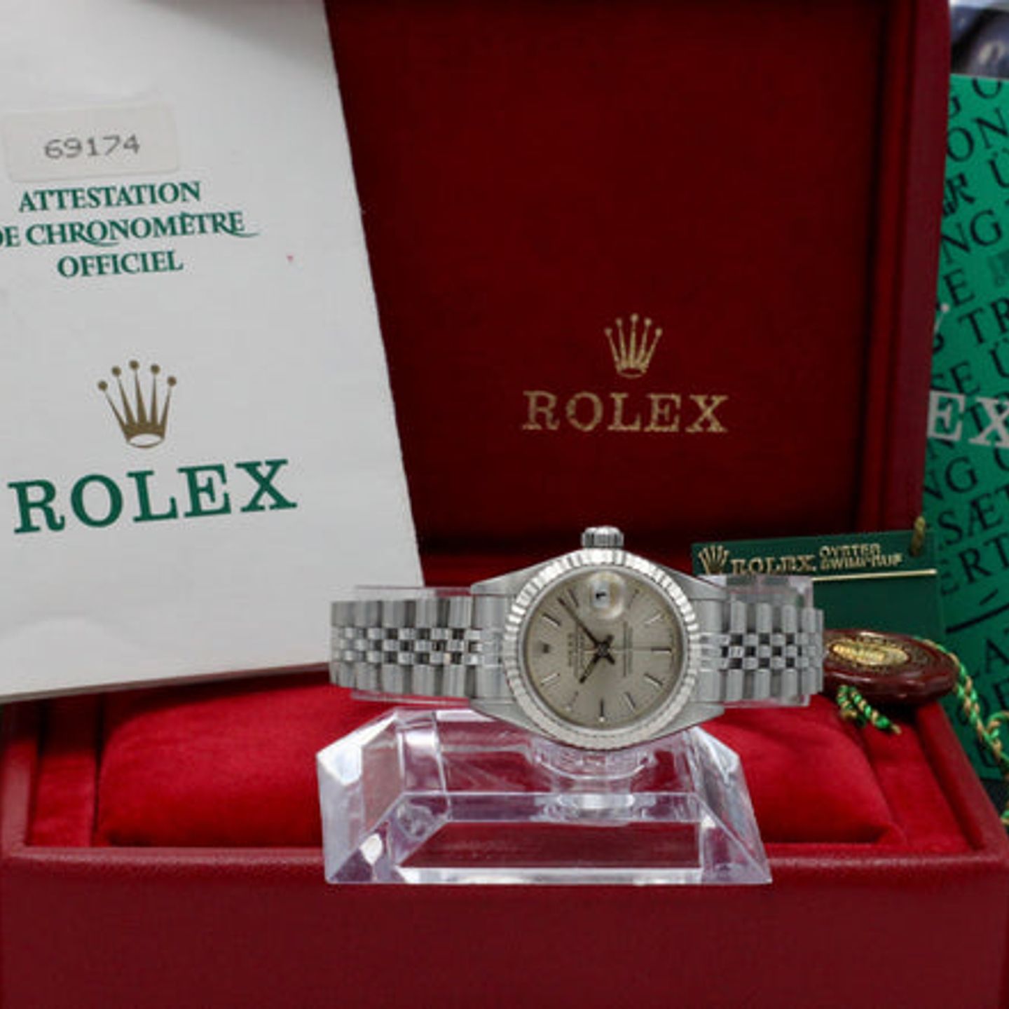 Rolex Lady-Datejust 69174 (1996) - Silver dial 26 mm Steel case (3/7)