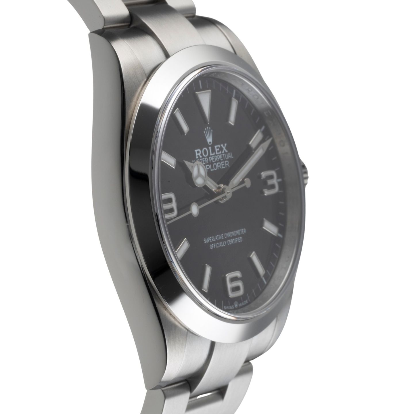 Rolex Explorer 224270 (Unknown (random serial)) - Black dial 40 mm Steel case (7/8)