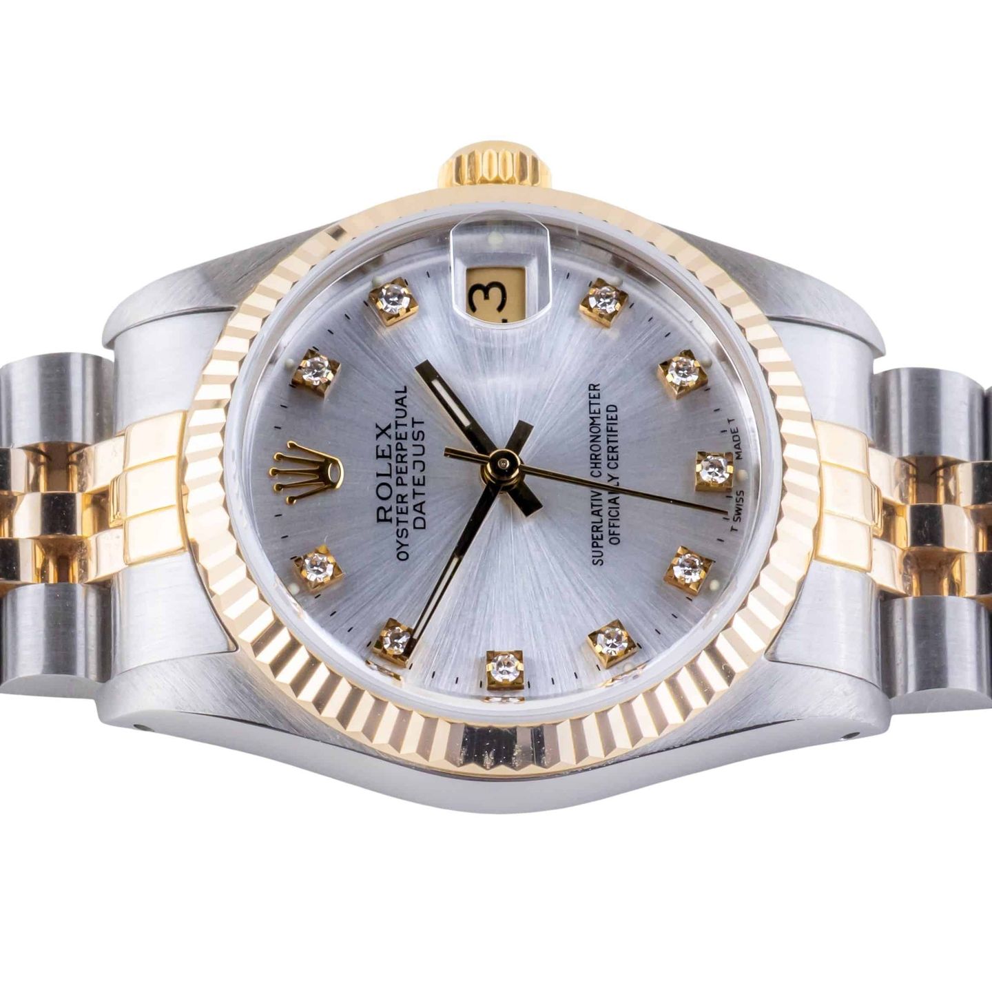 Rolex Datejust 31 68273 (1988) - Silver dial 31 mm Gold/Steel case (5/8)