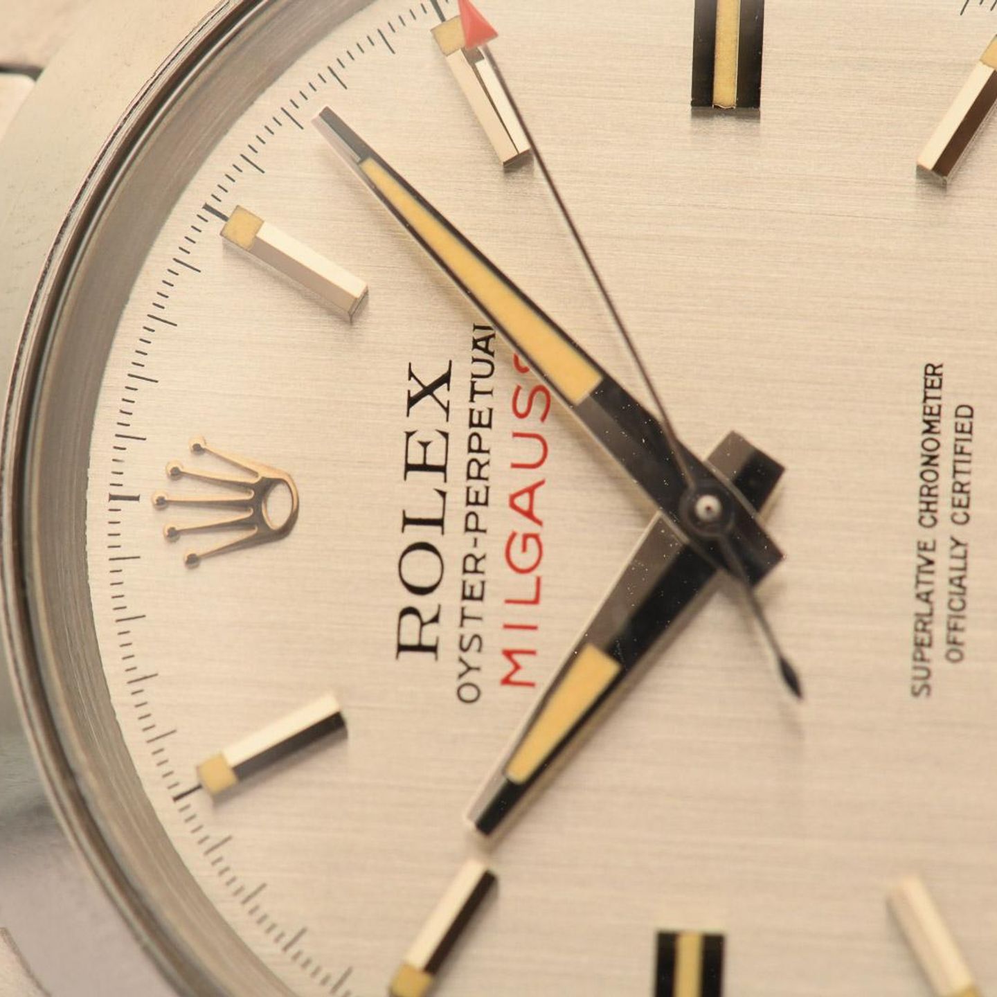 Rolex Milgauss 1019 (1969) - Silver dial 38 mm Steel case (6/8)