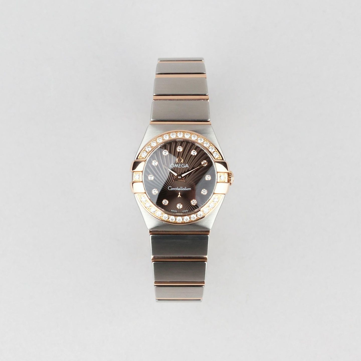 Omega Constellation Quartz 123.25.24.60.63.002 (2019) - Bruin wijzerplaat 24mm Staal (1/8)