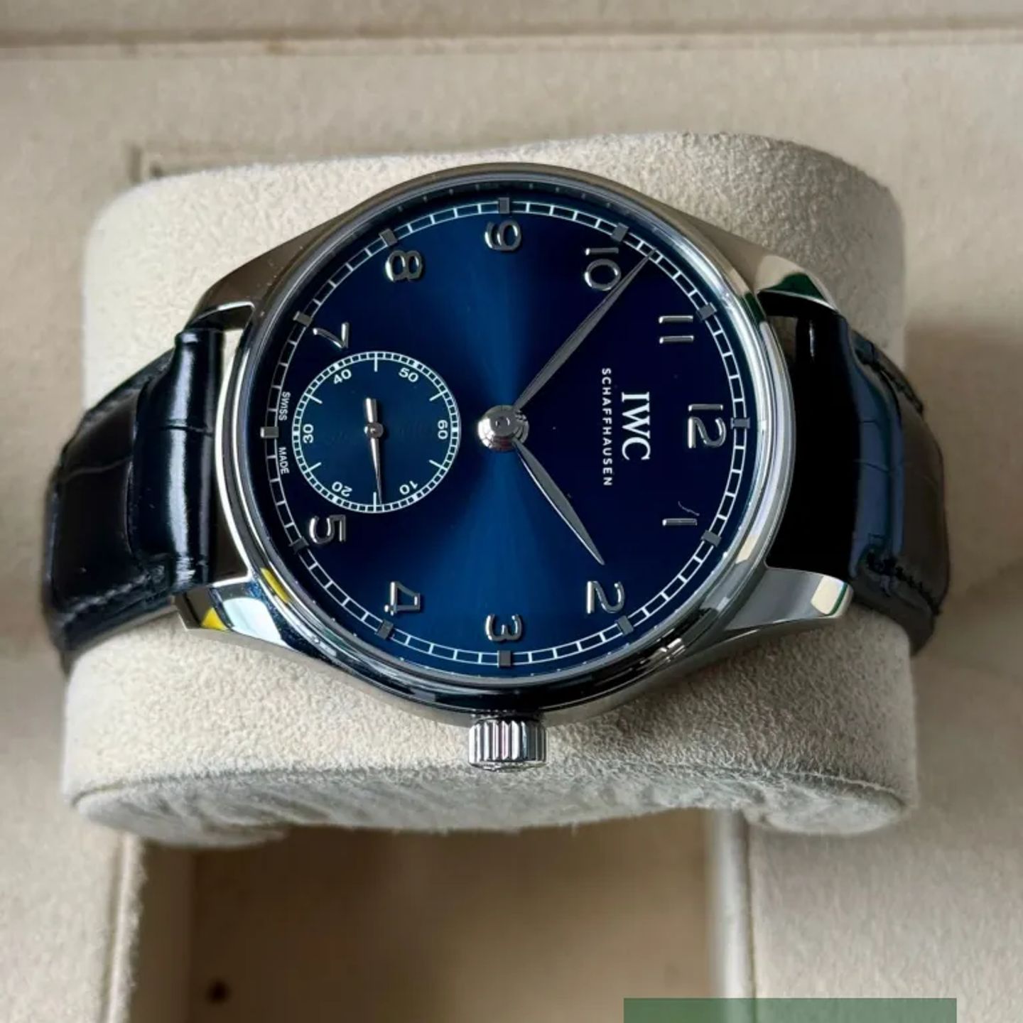 IWC Portuguese Automatic IW358305 (2020) - Blauw wijzerplaat 40mm Staal (4/7)