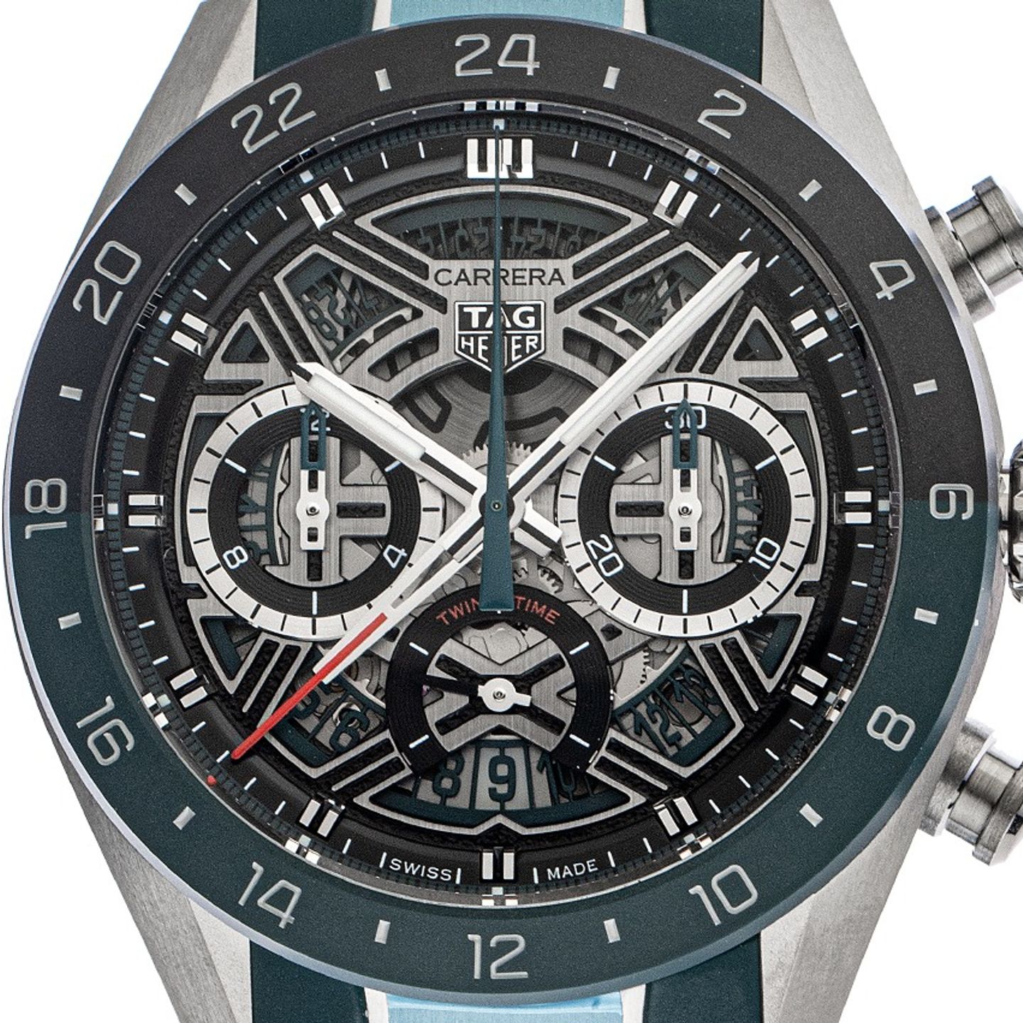 TAG Heuer Carrera CBU2084.FT6297 (2025) - Transparent dial 44 mm Titanium case (1/7)