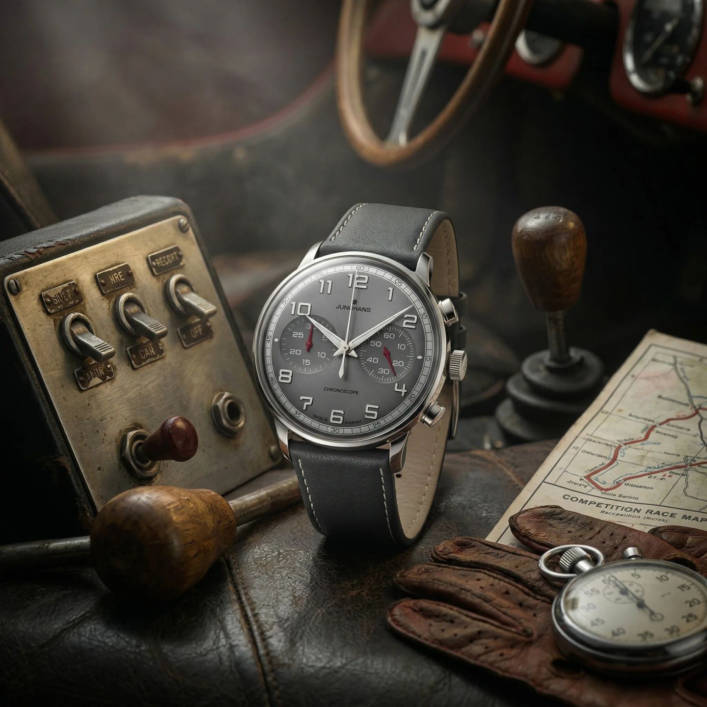 Junghans Meister Driver 027/3686.44 (Unknown (random serial)) - Grey dial 41 mm Steel case (3/8)