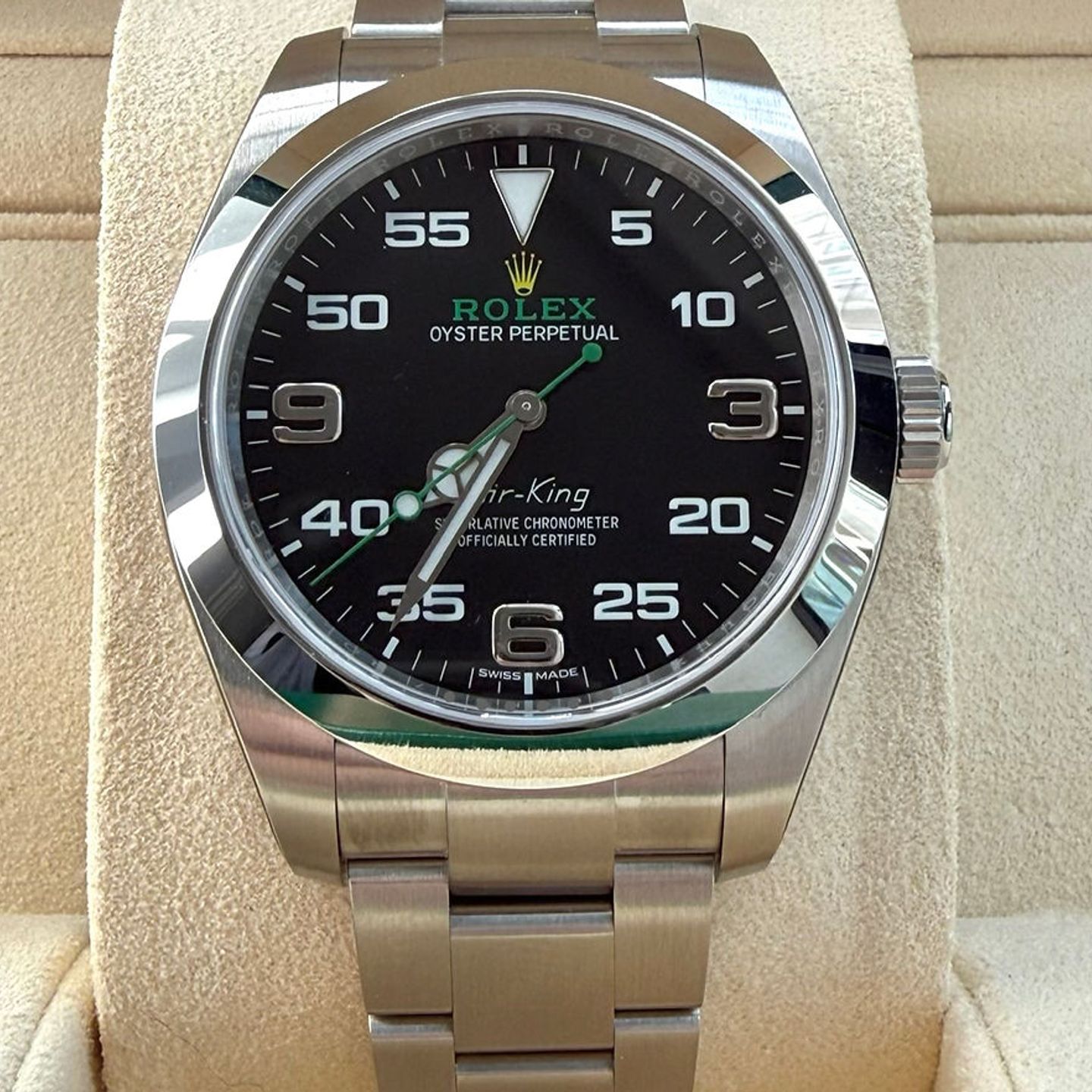 Rolex Air-King 116900 (2018) - Zwart wijzerplaat 40mm Staal (1/7)