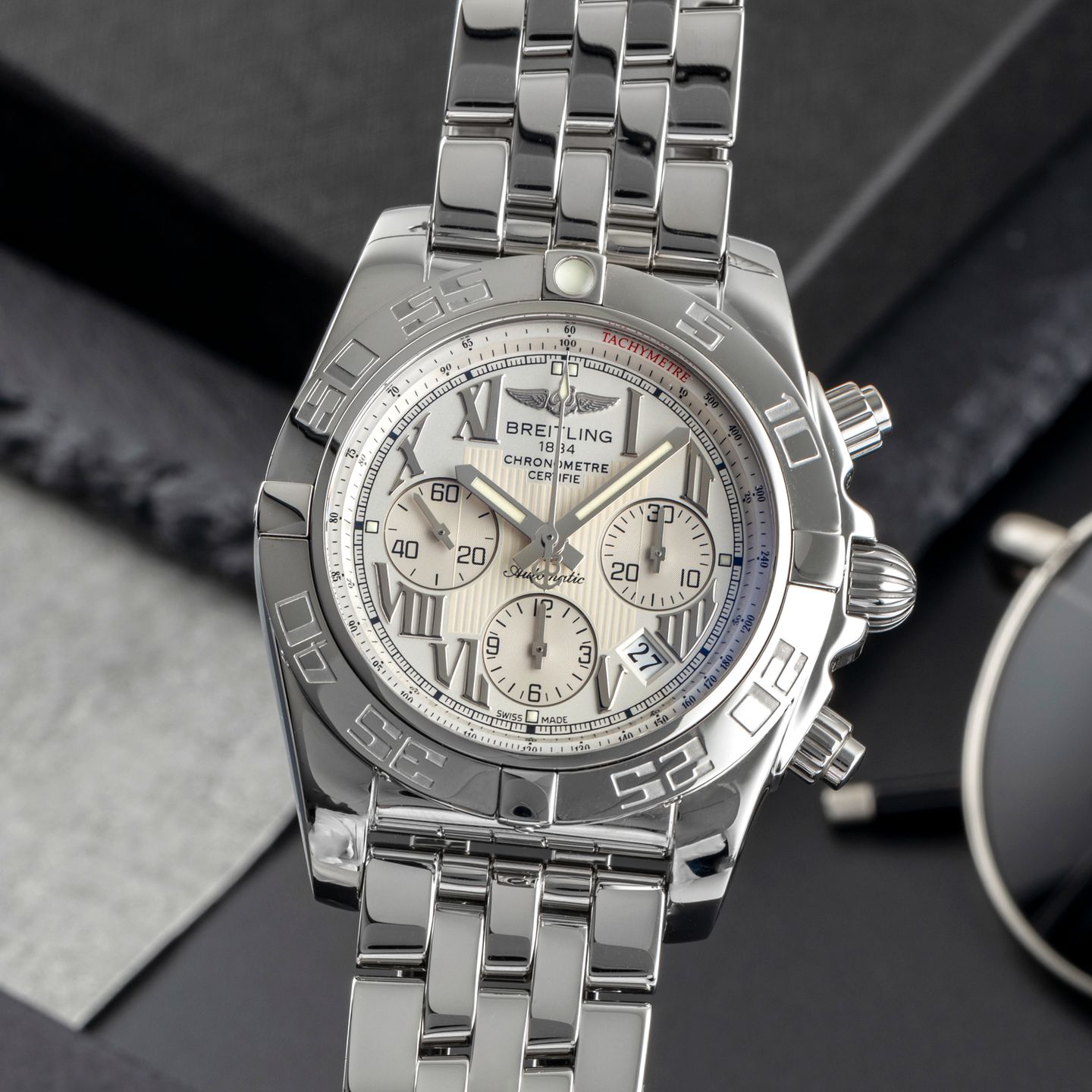 Breitling Chronomat 44 AB0110 (Unknown (random serial)) - 44 mm Steel case (3/8)