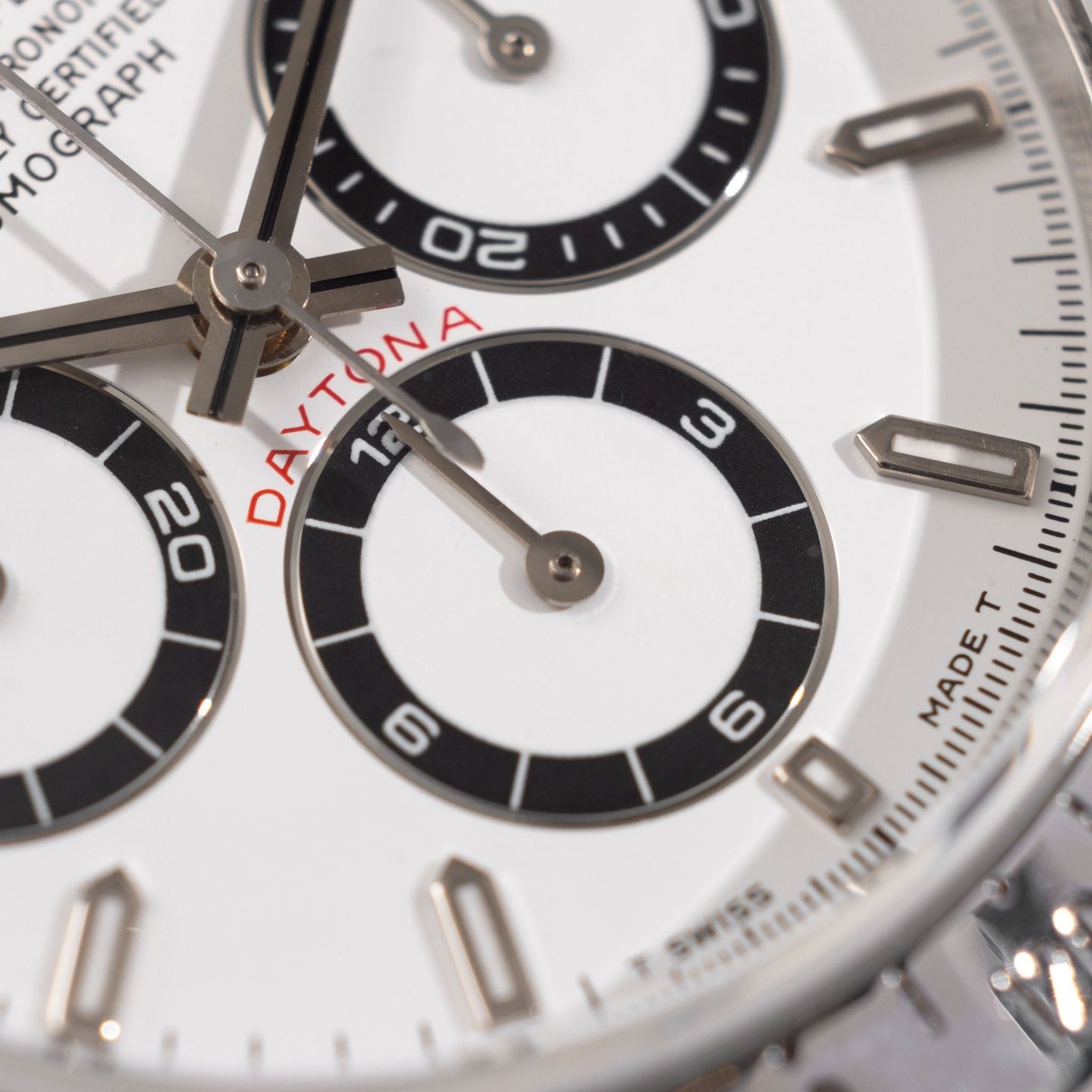 Rolex Daytona 16520 (1996) - Wit wijzerplaat 40mm Staal (4/8)