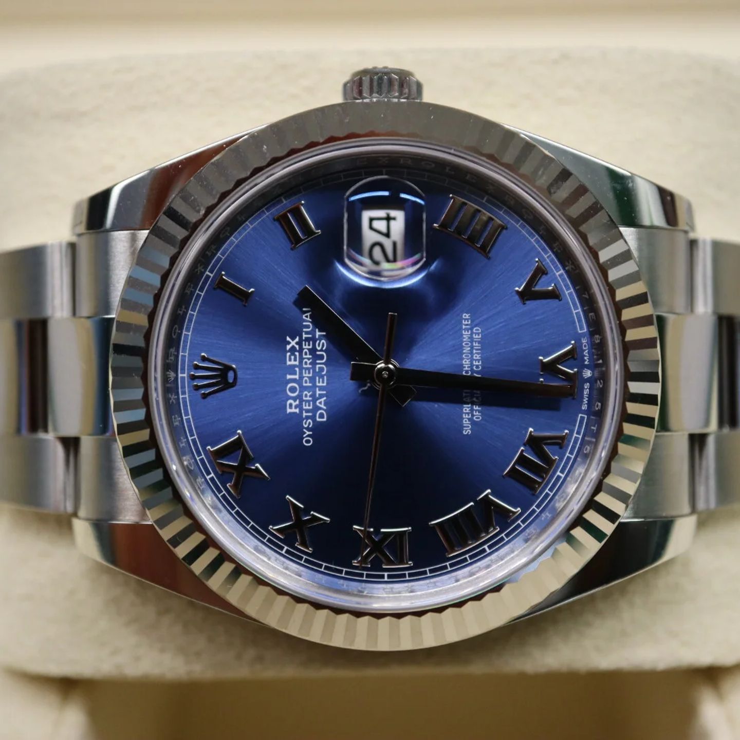 Rolex Datejust 41 126334 (2023) - Blue dial 41 mm Steel case (2/7)