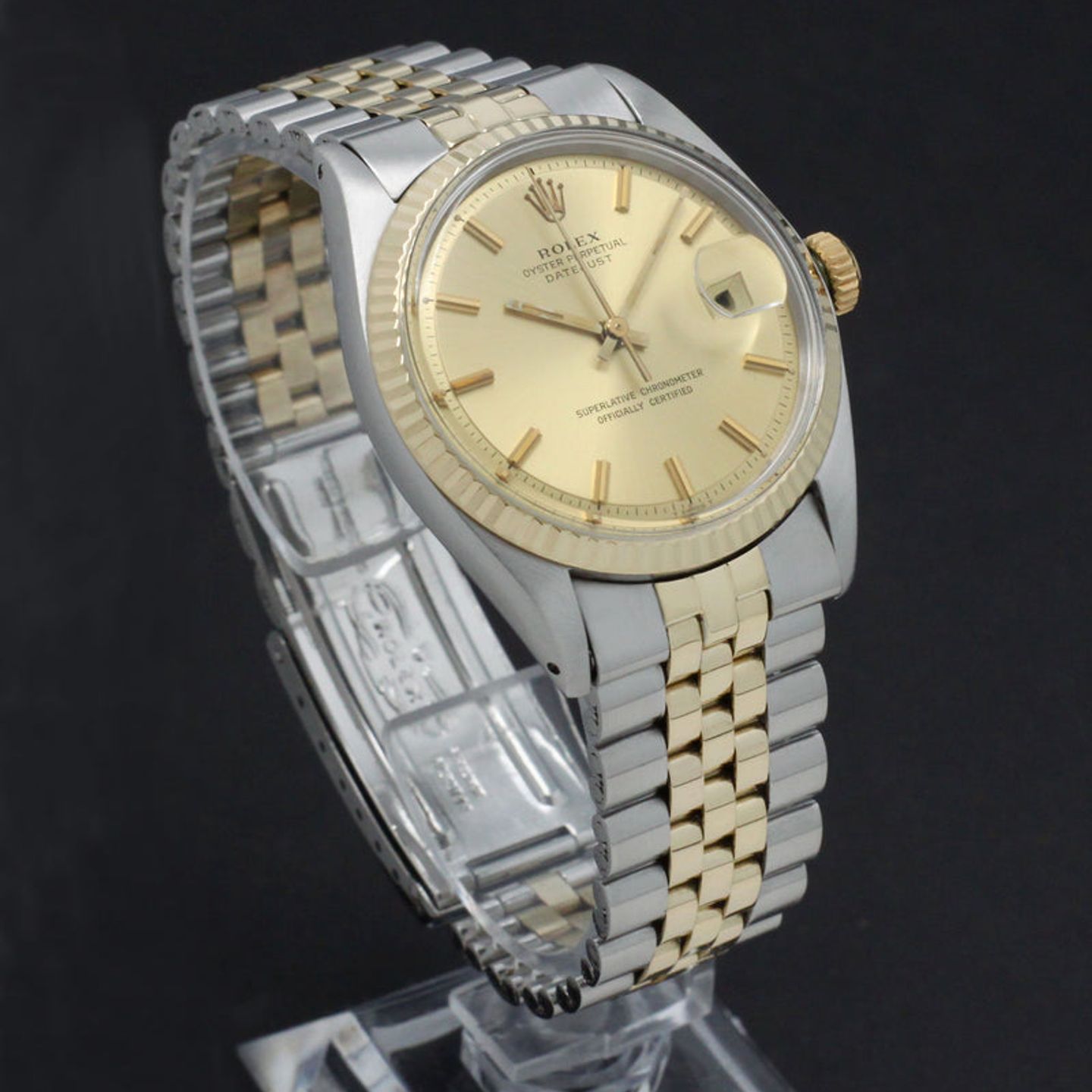 Rolex Datejust 1601 (1972) - Gold dial 36 mm Gold/Steel case (4/7)