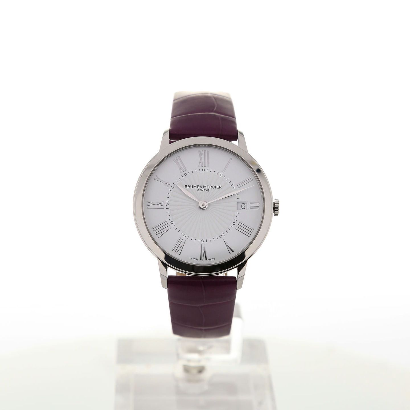 Baume & Mercier Classima M0A10224 (2024) - Wit wijzerplaat 37mm Staal (2/5)