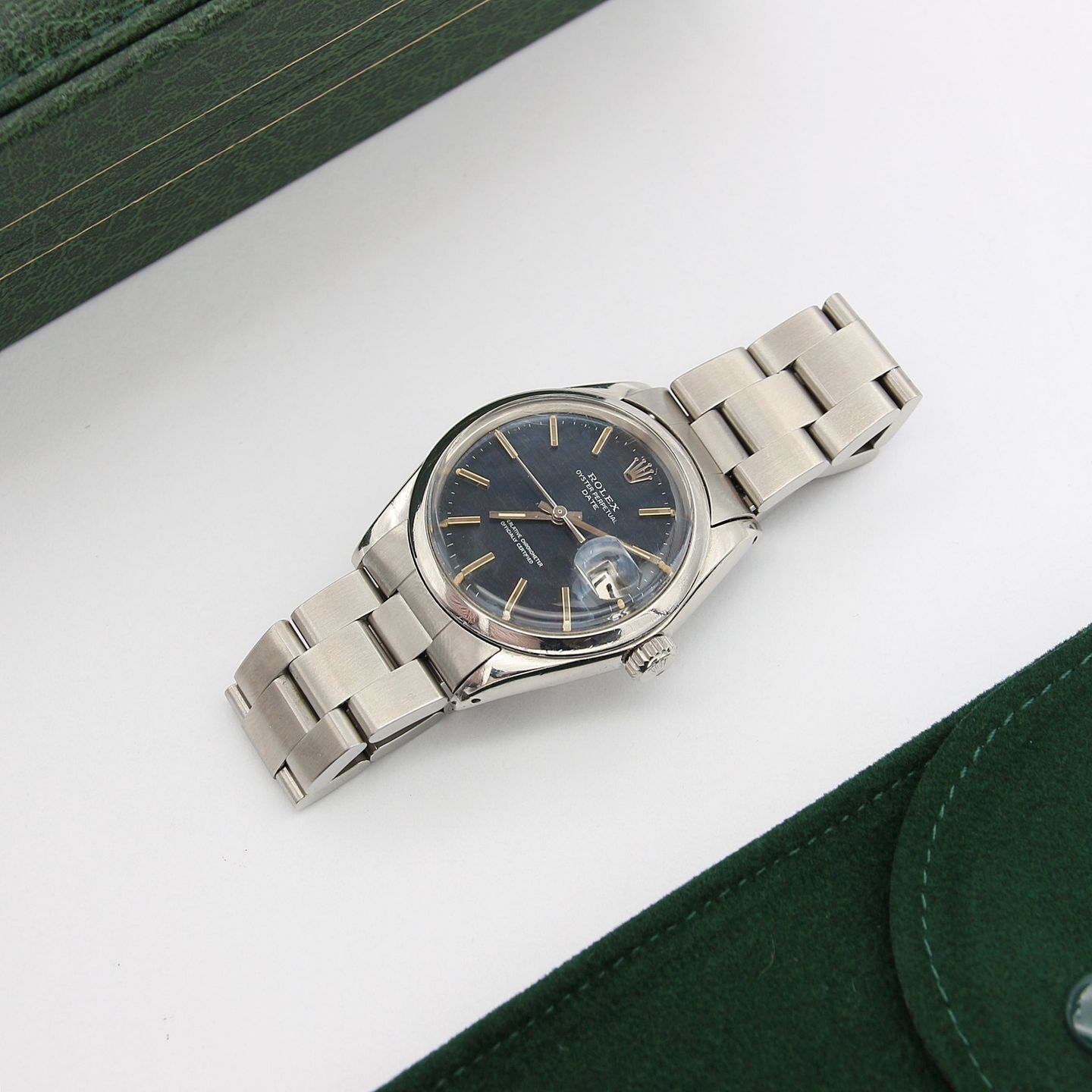 Rolex Oyster Perpetual Date 1500 (Unknown (random serial)) - Blue dial 34 mm Steel case (3/7)