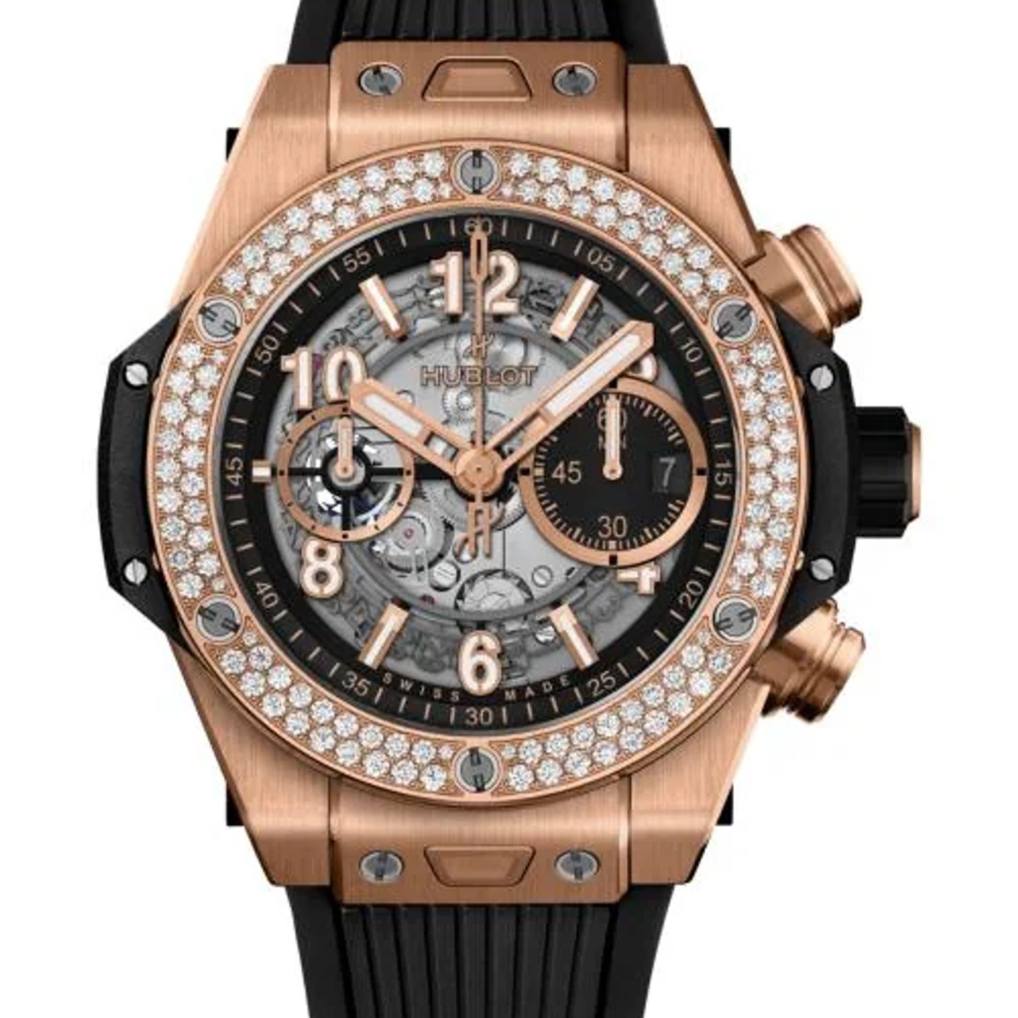 Hublot Big Bang Unico 421.OX.1180.RX.1104 (2026) - Transparant wijzerplaat 44mm Roségoud (1/1)