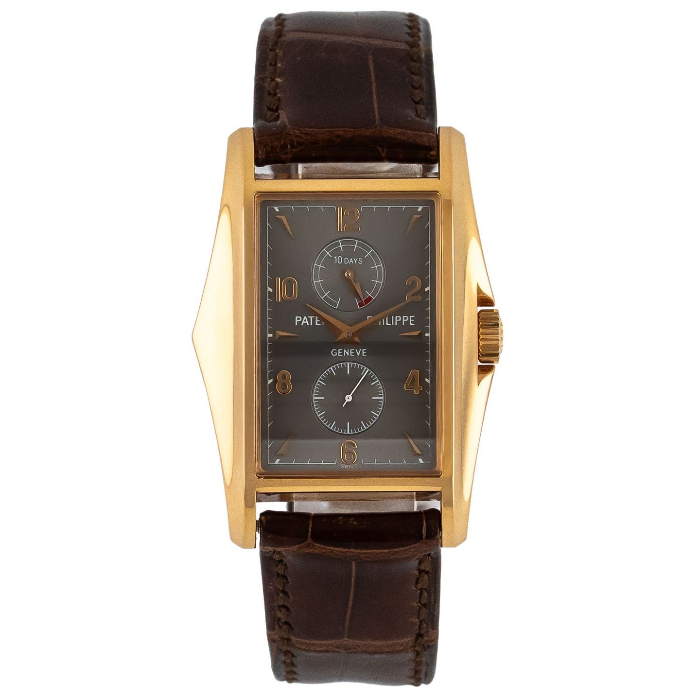 Patek Philippe Gondolo 5100R-001 (Unknown (random serial)) - Grey dial 35 mm Rose Gold case (1/8)