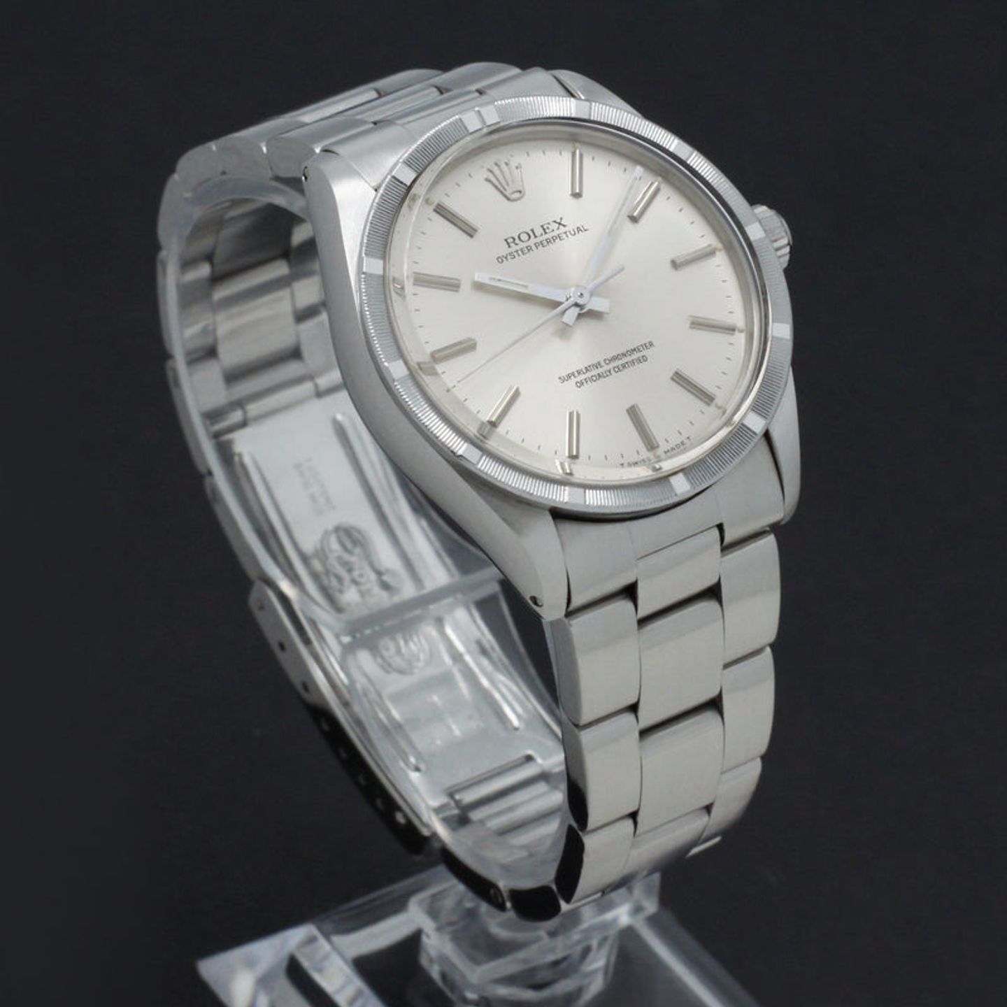 Rolex Oyster Perpetual 1007 (1988) - Silver dial 34 mm Steel case (3/7)