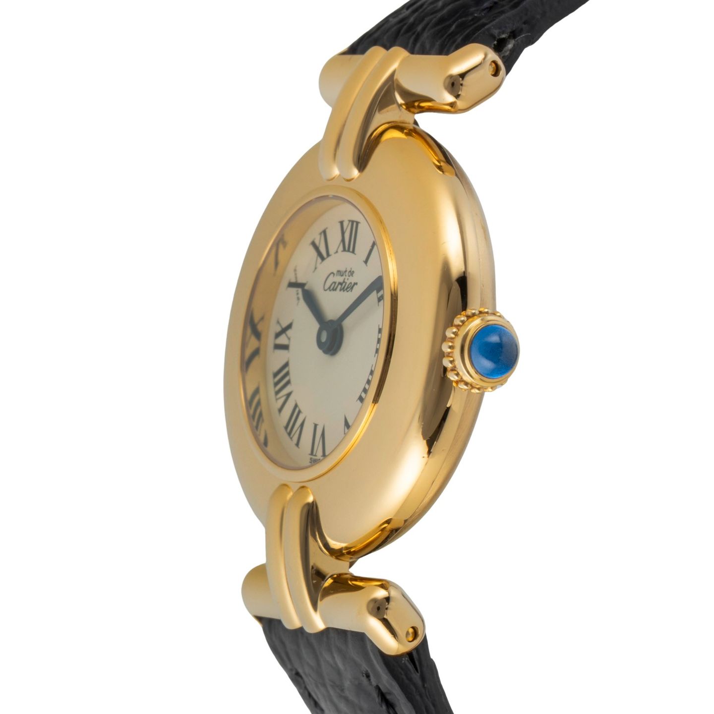 Cartier Tank Vermeil 590002 (1990) - Beige dial 24 mm Silver case (6/8)