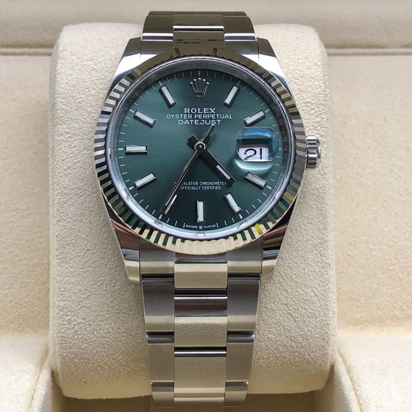 Rolex Datejust 36 126234 (2024) - Green dial 36 mm Steel case (8/8)