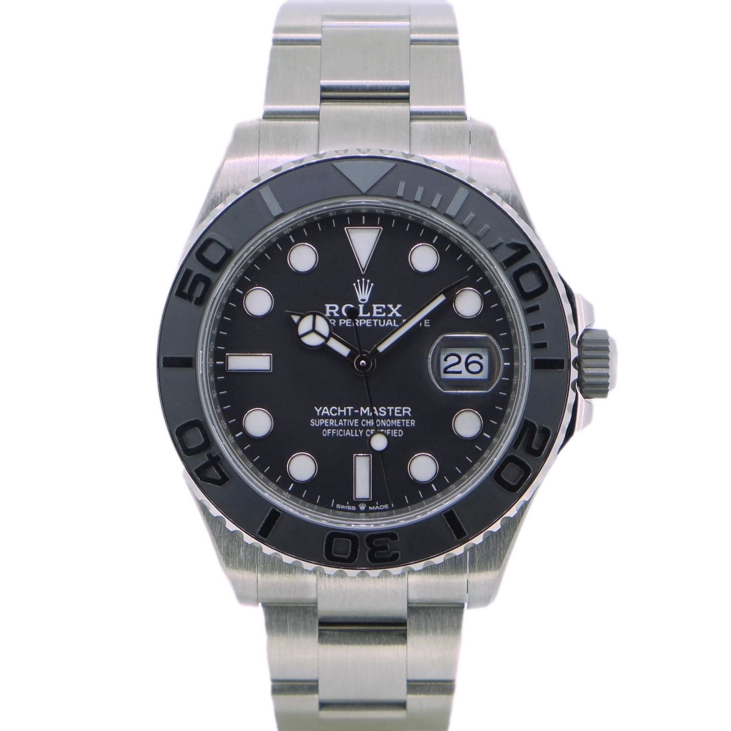 Rolex Yacht-Master 42 226627 (2025) - Zwart wijzerplaat 42mm Titanium (1/6)