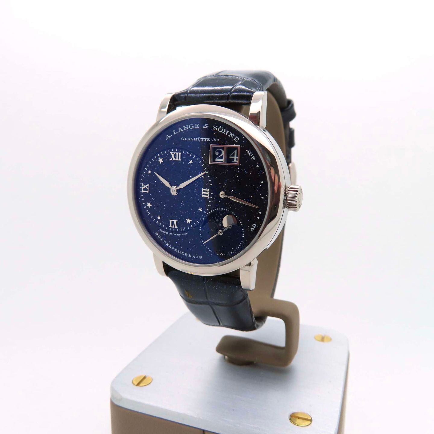 A. Lange & Söhne Little Lange 1 182.086 (2023) - Blauw wijzerplaat 37mm Witgoud (1/8)