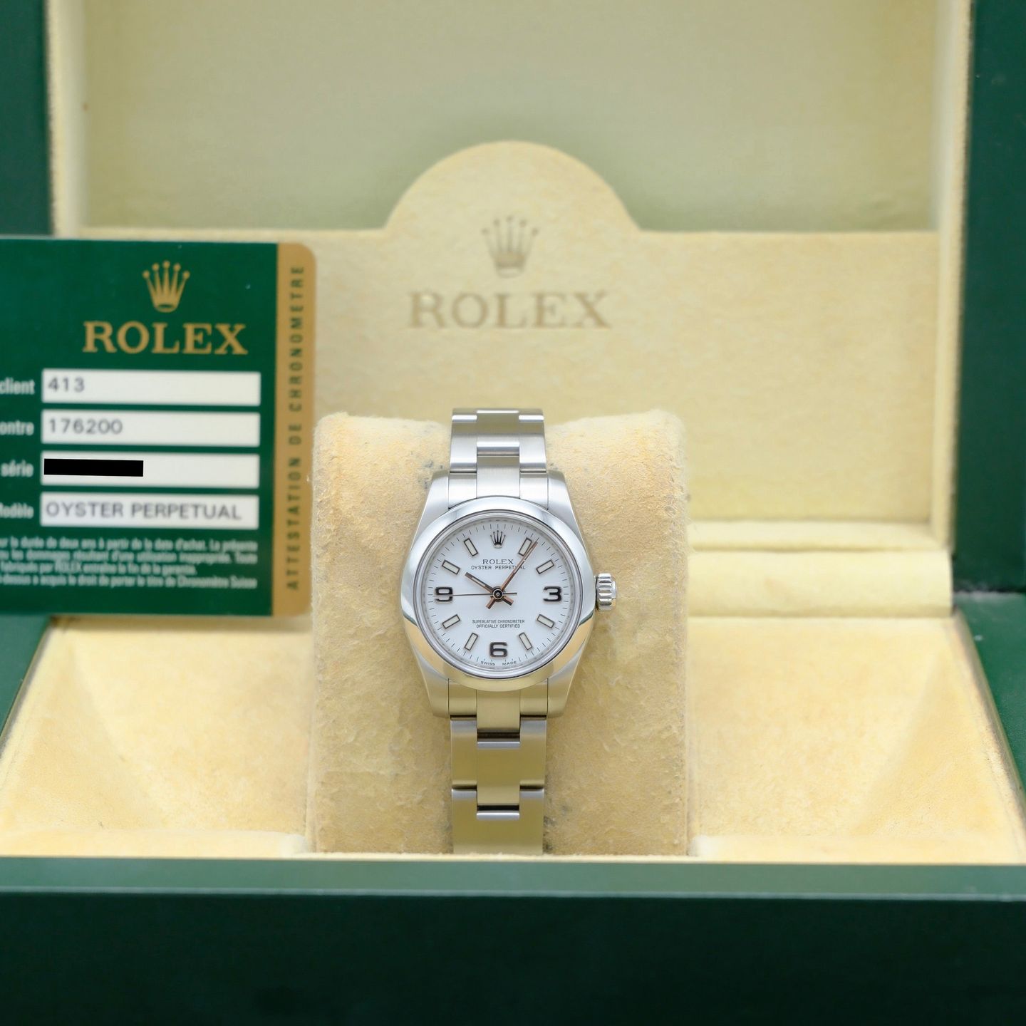 Rolex Oyster Perpetual 26 176200 (2008) - 26 mm Steel case (3/8)