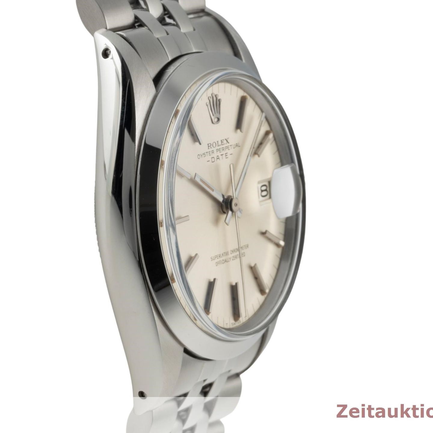 Rolex Oyster Perpetual Date 1500 (1968) - Silver dial 34 mm Steel case (7/8)