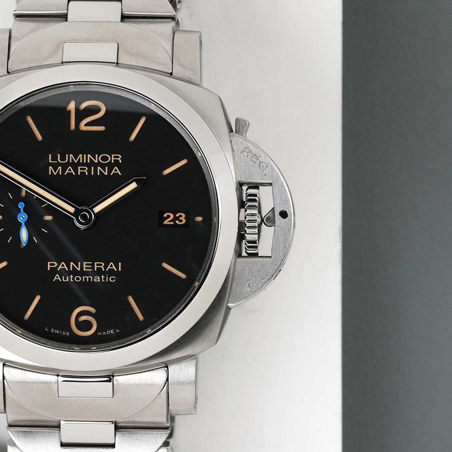 Panerai Luminor Marina 1950 3 Days Automatic PAM00722 (2019) - Zwart wijzerplaat 42mm Staal (4/6)