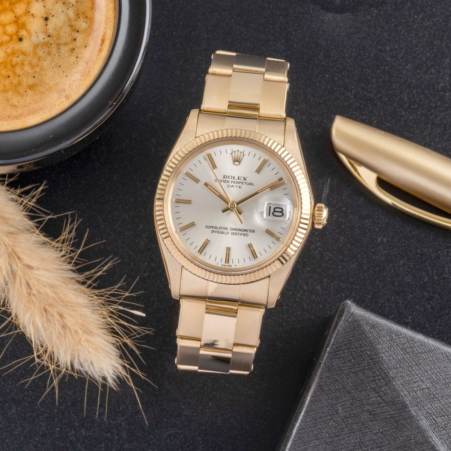 Rolex Oyster Perpetual Date 1503 (1973) - 34 mm Steel case (1/8)