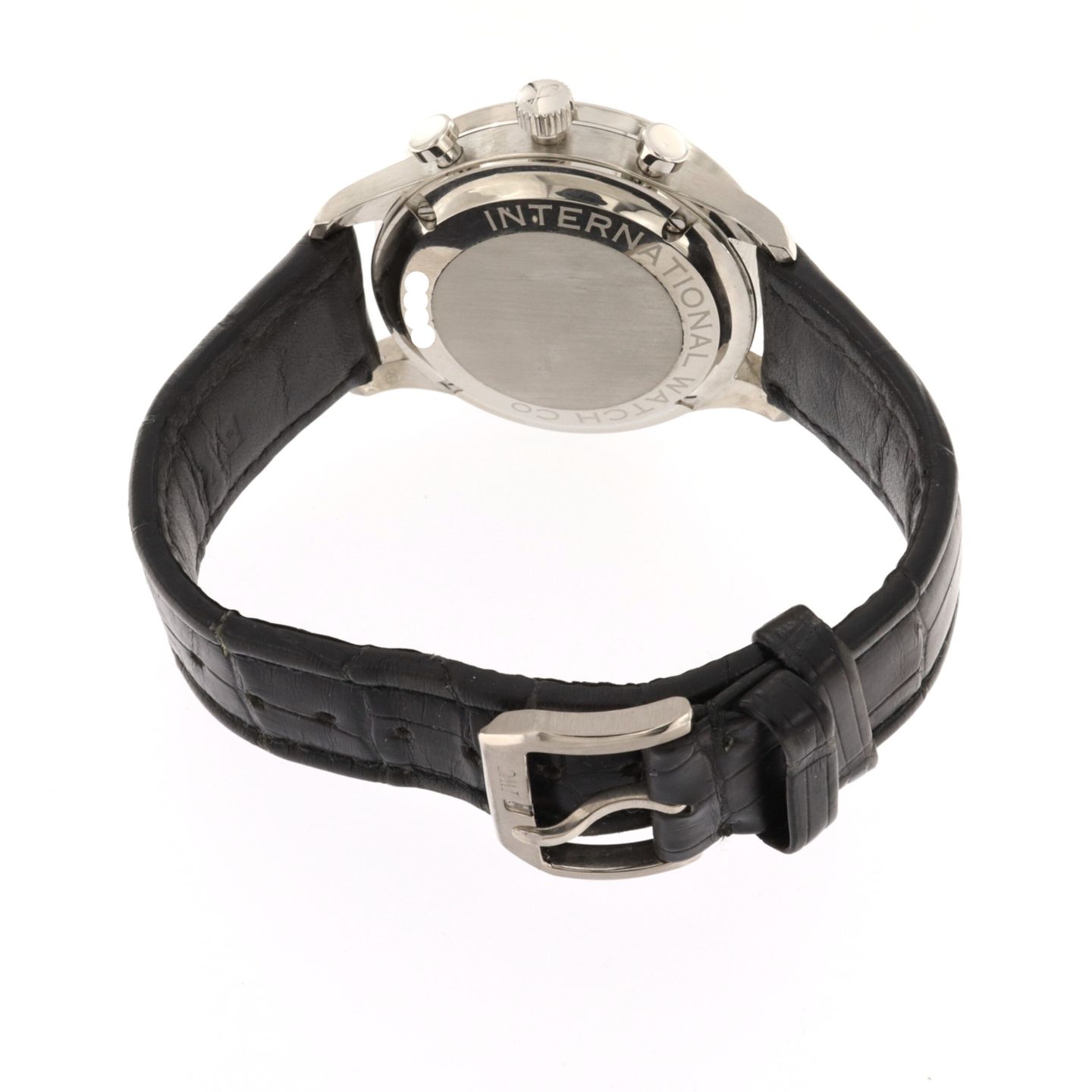 IWC Portuguese Chronograph IW3714 (Onbekend (willekeurig serienummer)) - Zwart wijzerplaat 41mm Witgoud (4/6)