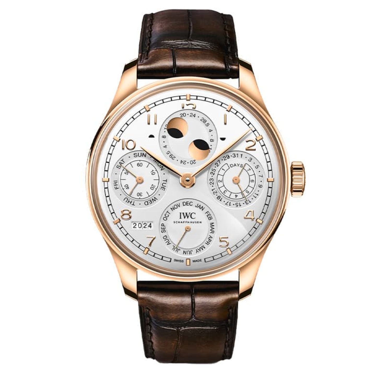 IWC Portuguese Perpetual Calendar IW503701 (2024) - Zilver wijzerplaat 44mm Roségoud (1/1)