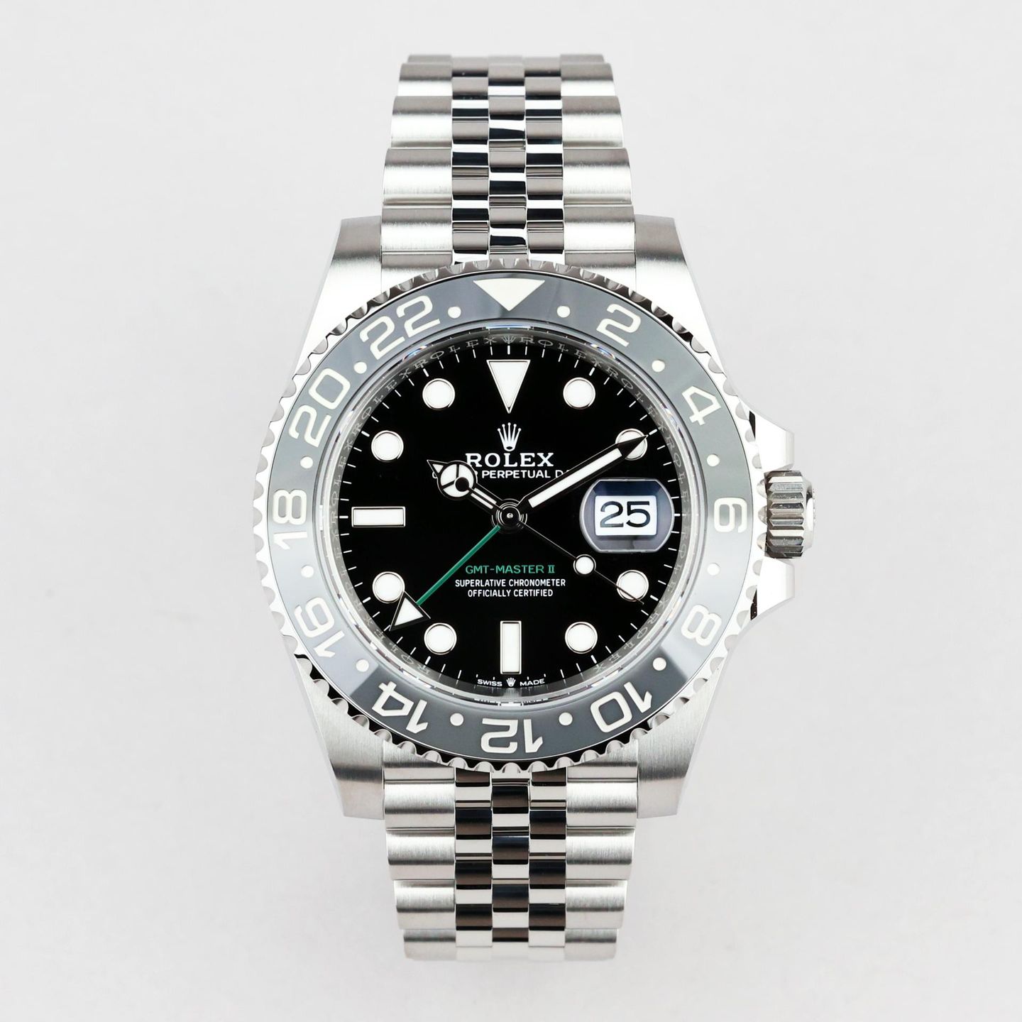 Rolex GMT-Master II 126710GRNR (2026) - Zwart wijzerplaat 40mm Staal (1/8)