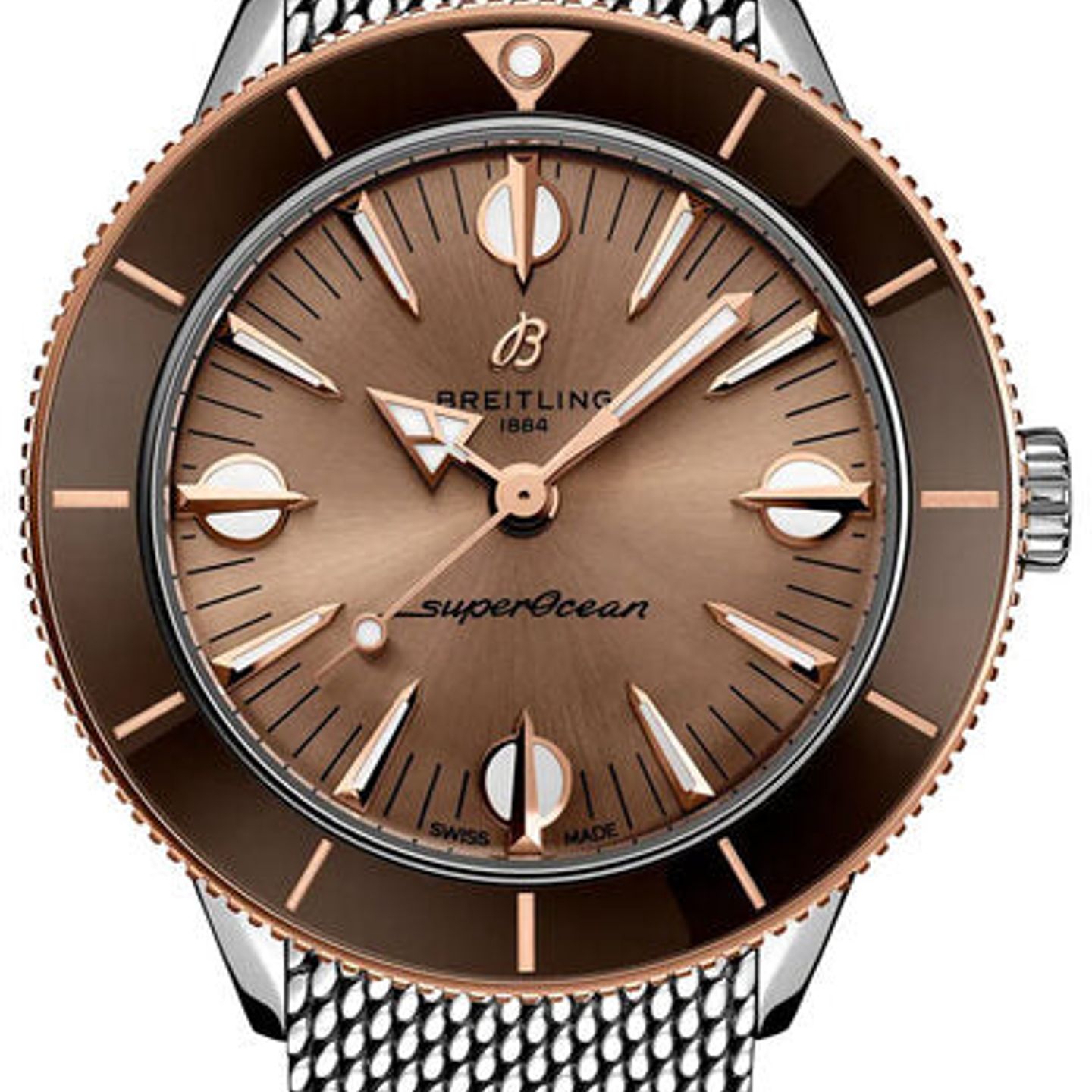 Breitling Superocean Heritage U10340E31A1A1 (2025) - Bruin wijzerplaat 38mm Staal (1/1)