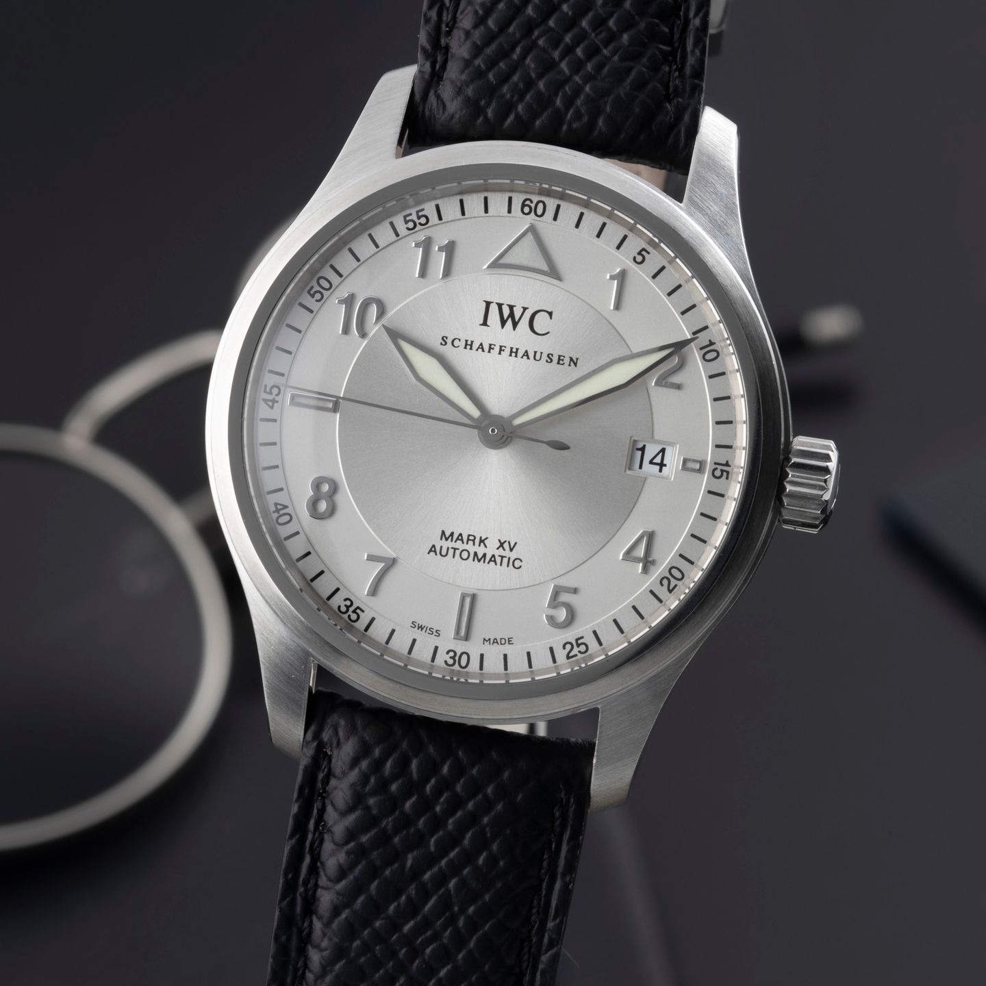 IWC Pilot Mark IW325313 (2005) - Silver dial 38 mm Steel case (3/8)