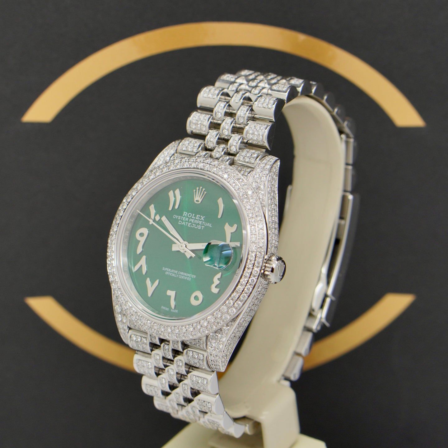 Rolex Datejust 41 126300 (2021) - Groen wijzerplaat 41mm Staal (2/7)