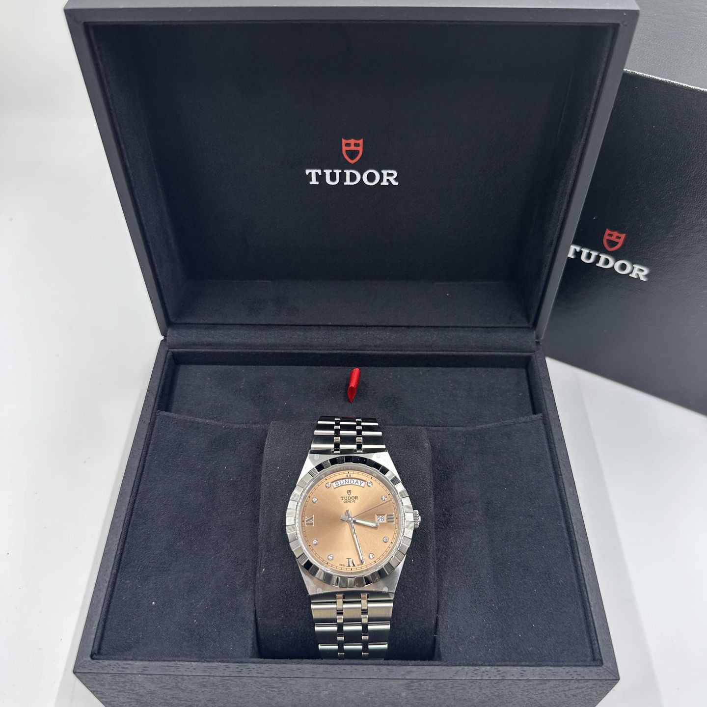 Tudor Royal 28600-0011 (2024) - Roze wijzerplaat 41mm Staal (4/8)