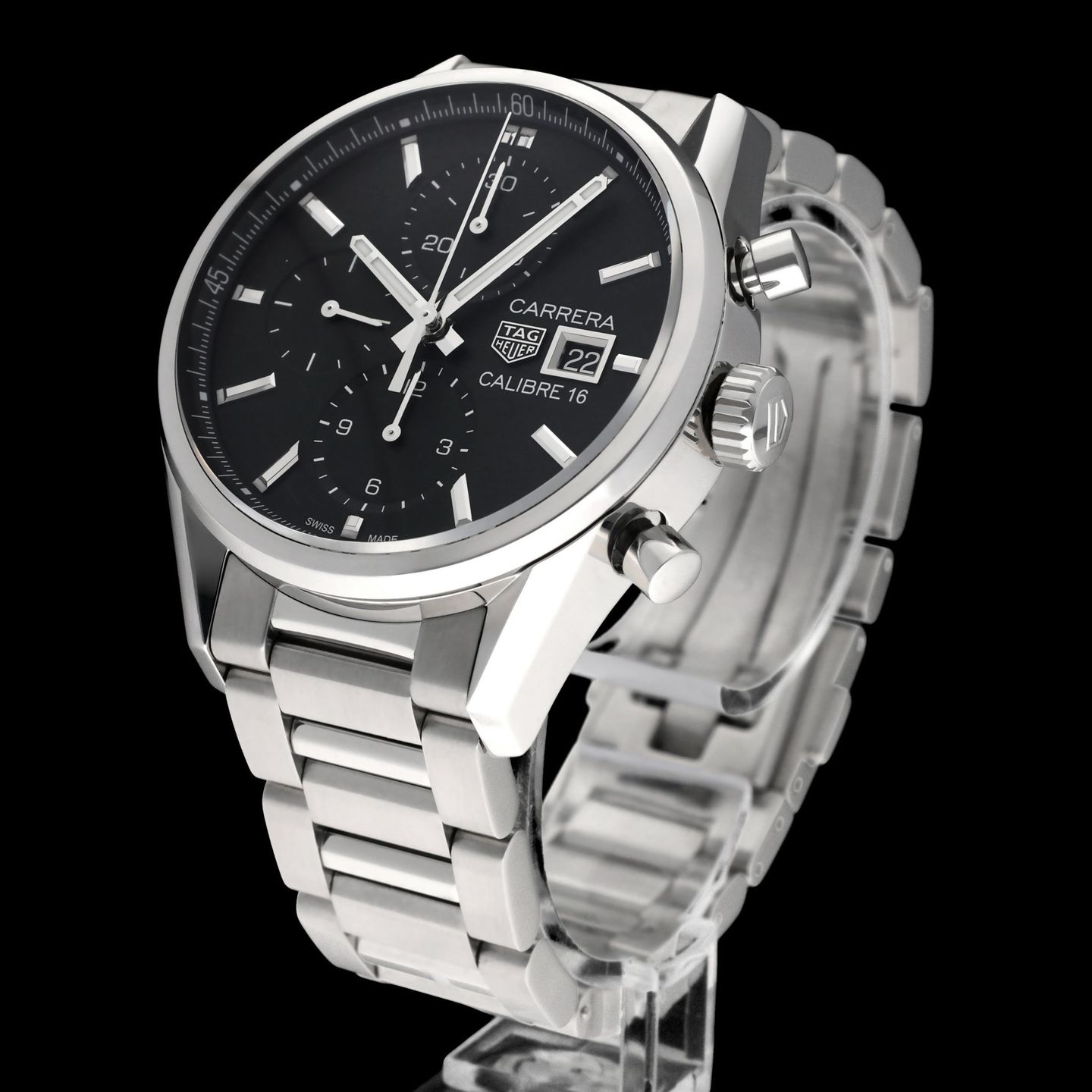 TAG Heuer Carrera CBK2110 (2023) - Black dial 41 mm Steel case (5/8)