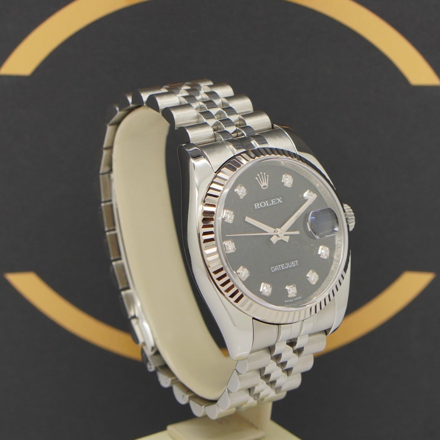 Rolex Datejust 36 116234 (2011) - Black dial 36 mm Steel case (3/7)